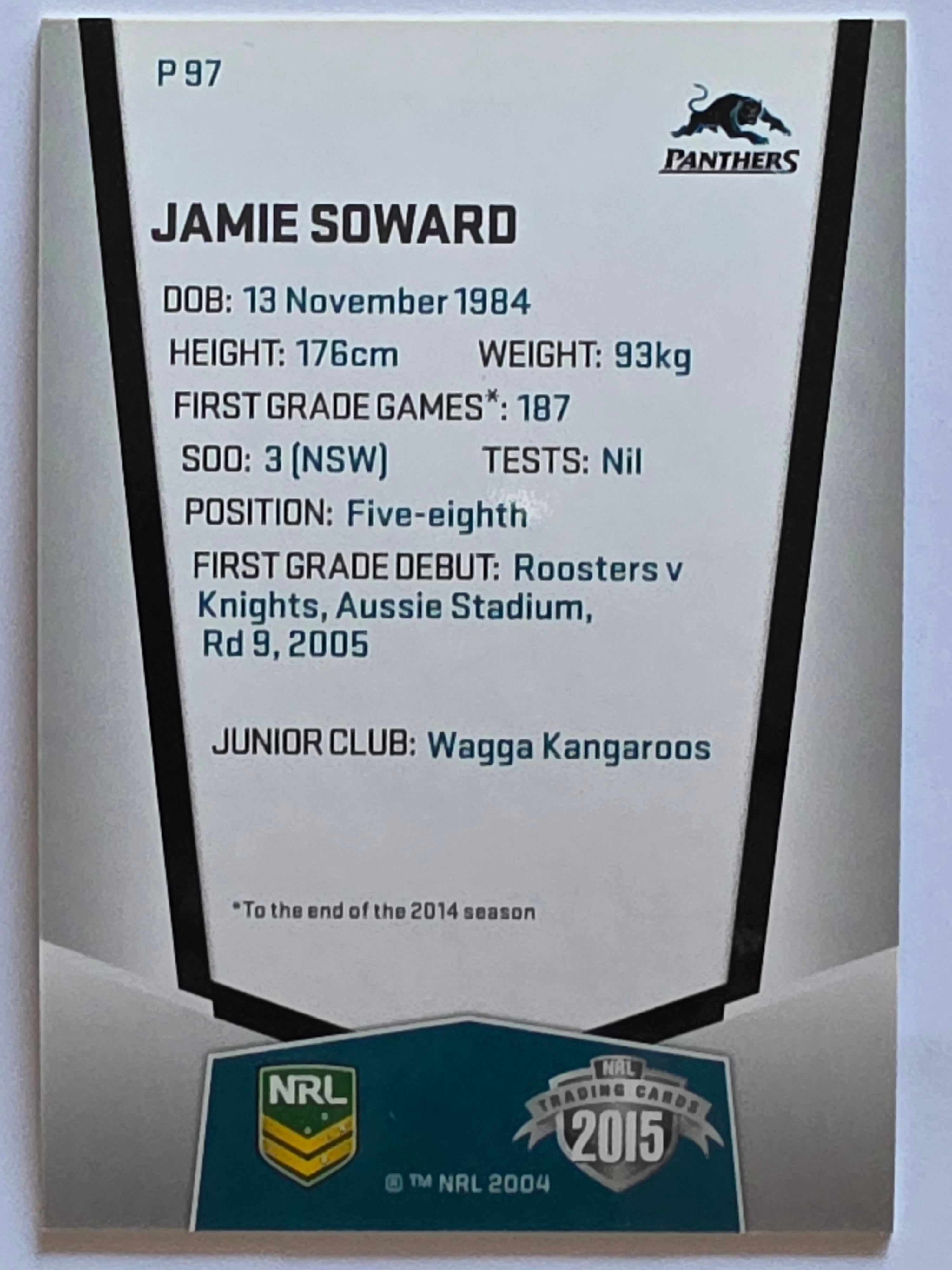 NRL 2015 Elite | Silver Parallel #P97 | Jamie Soward | Penrith Panthers