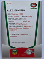NRL 2015 Elite | Silver Parallel #P103 | Alex Johnston | South Sydney Rabbitohs