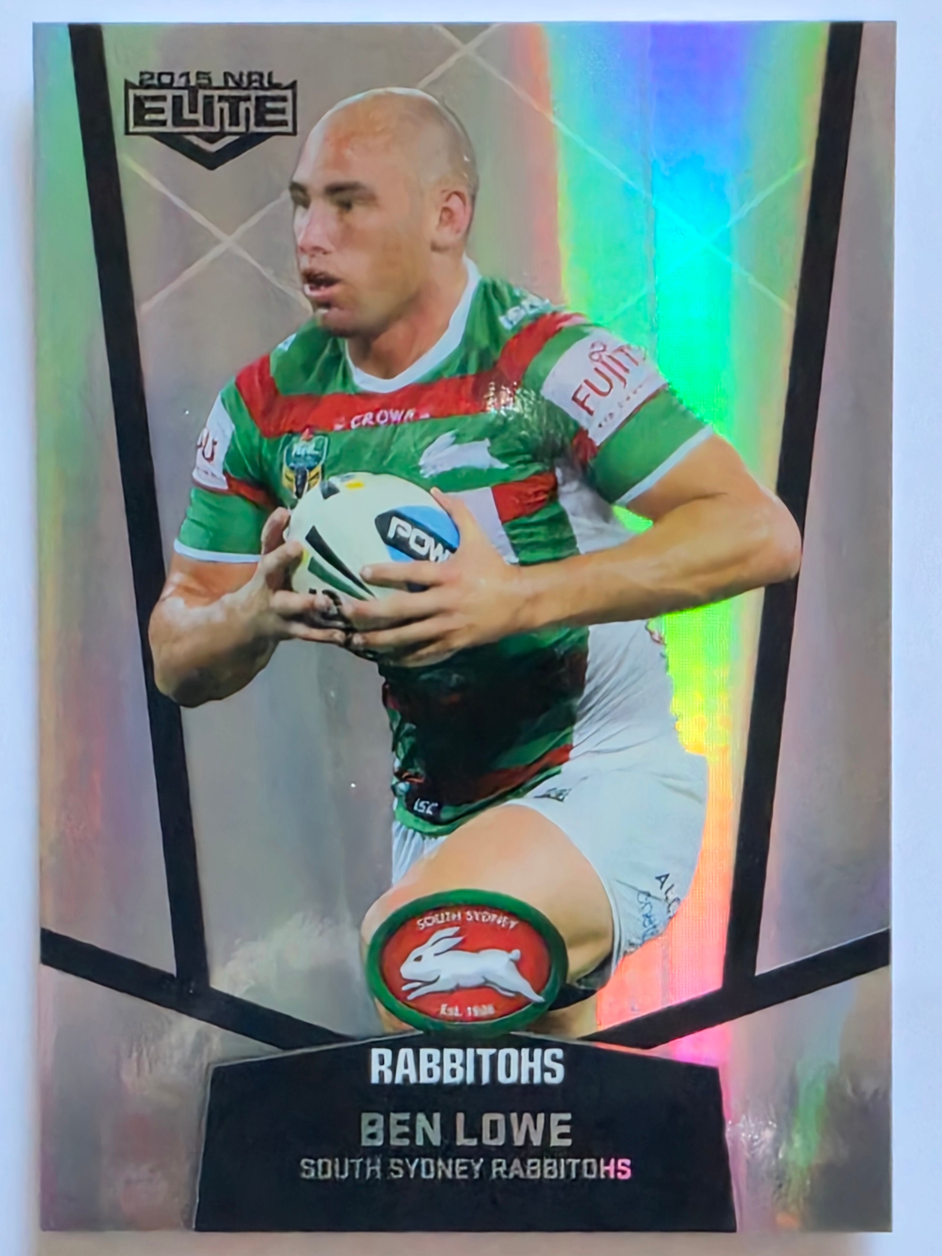 NRL 2015 Elite | Silver Parallel #P104 | Ben Lowe | South Sydney Rabbitohs