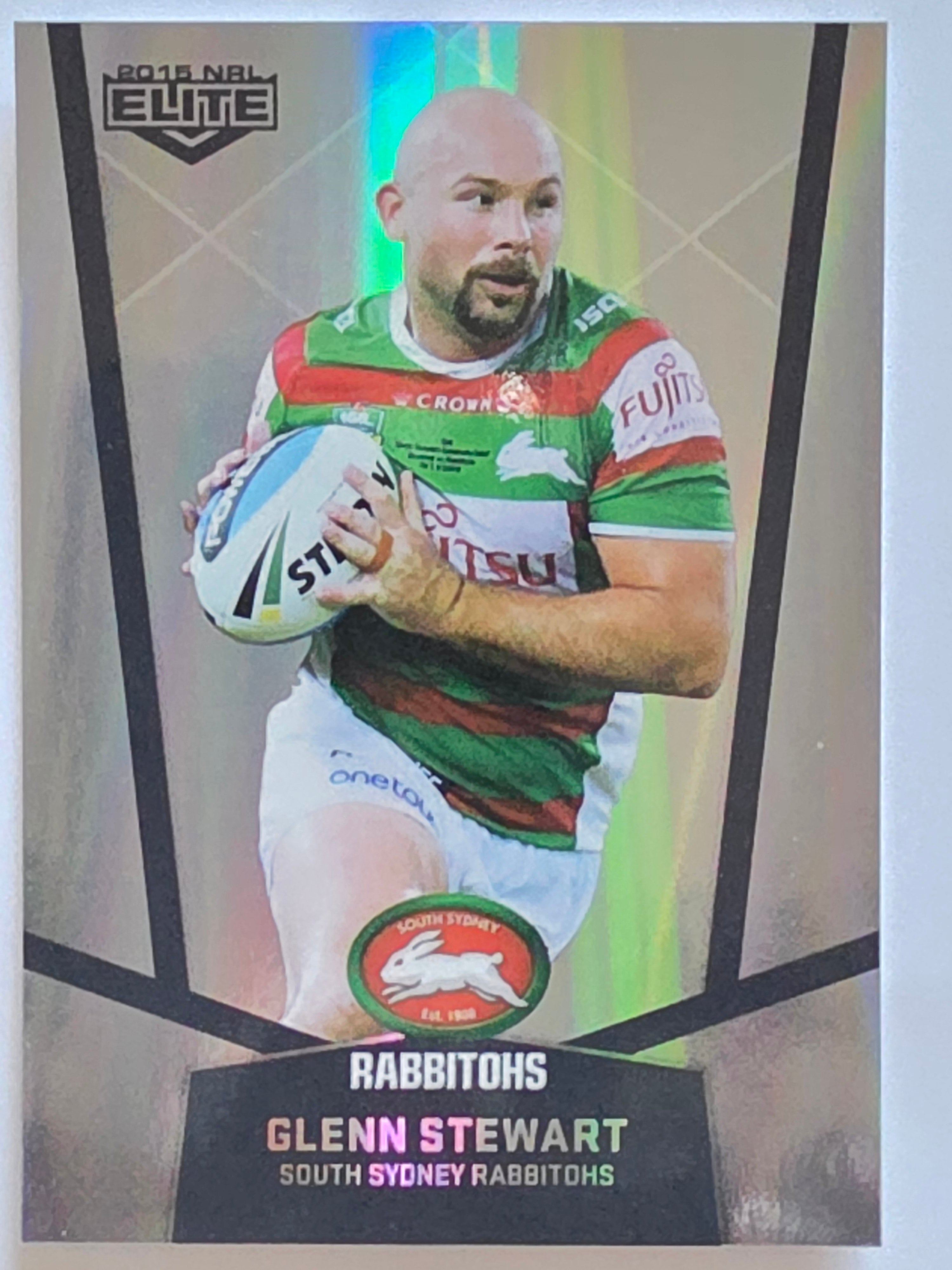 NRL 2015 Elite | Silver Parallel #P107 | Glenn Stewart | South Sydney Rabbitohs