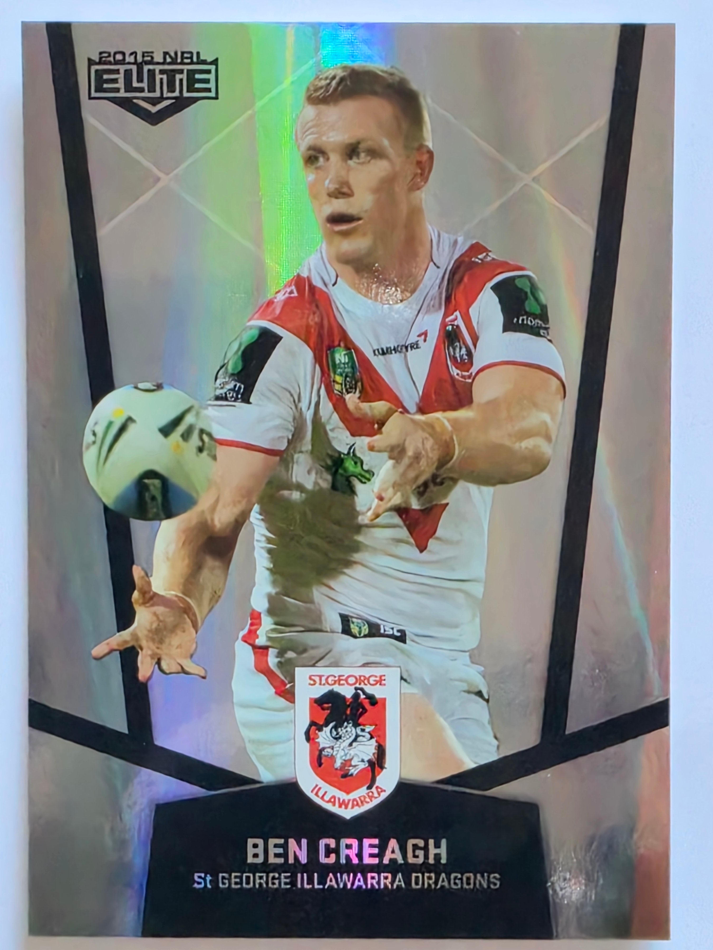 NRL 2015 Elite | Silver Parallel #P109 | Ben Creagh | St George Illawarra Dragons
