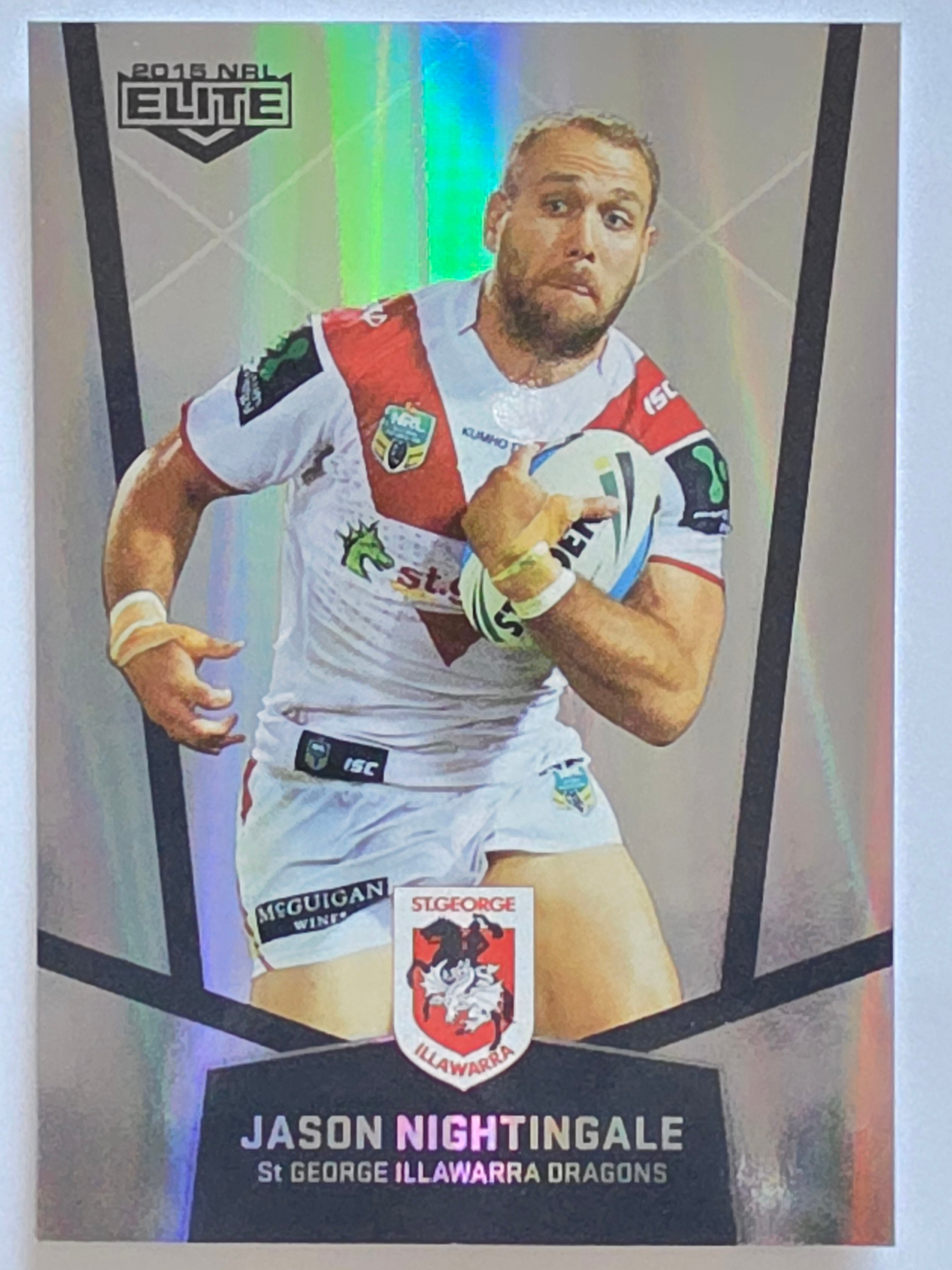 NRL 2015 Elite | Silver Parallel #P114 | Jason Nightingale | St George Illawarra Dragons
