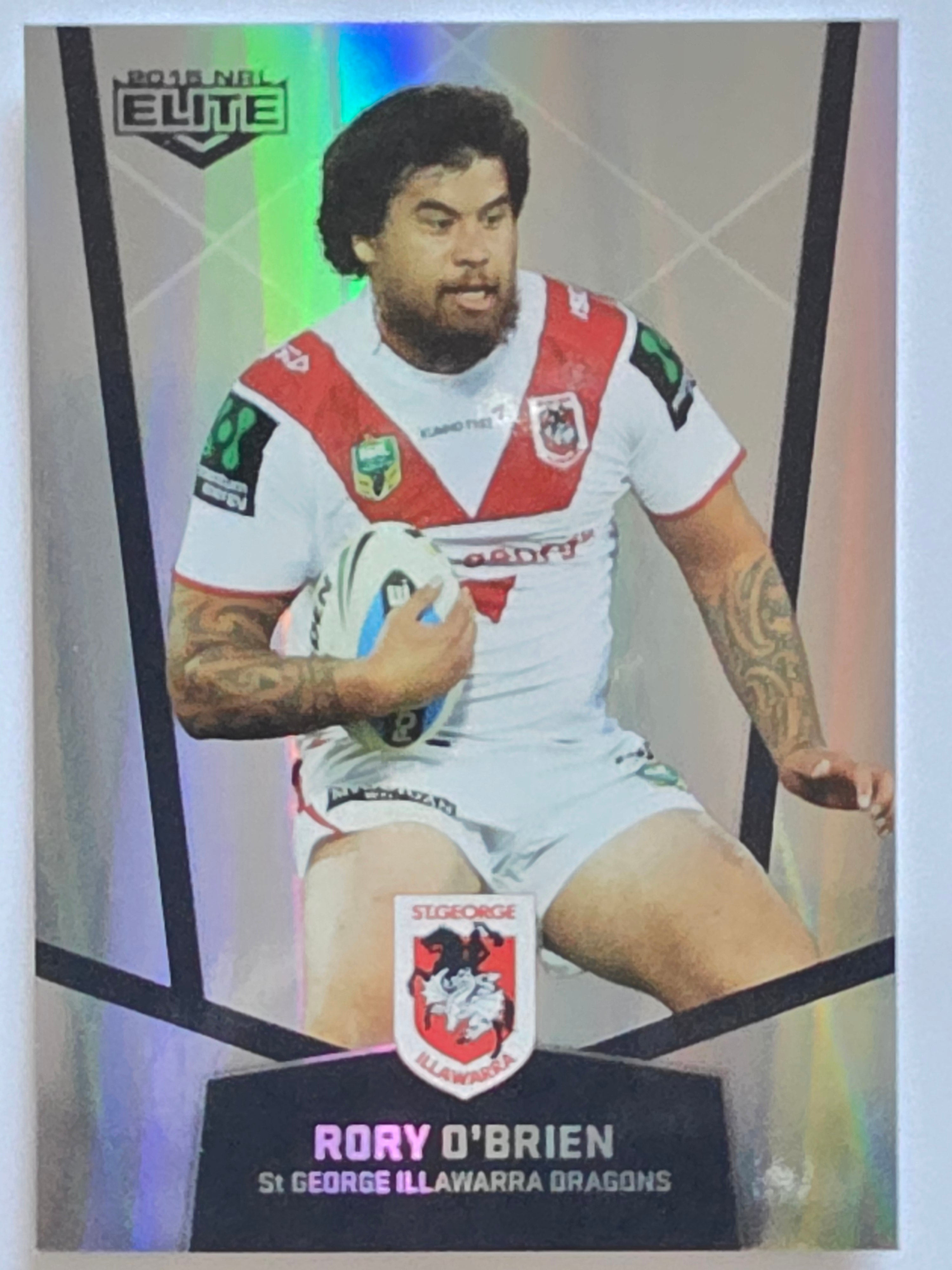 NRL 2015 Elite | Silver Parallel #P115 | Rory O'Brien | St George Illawarra Dragons