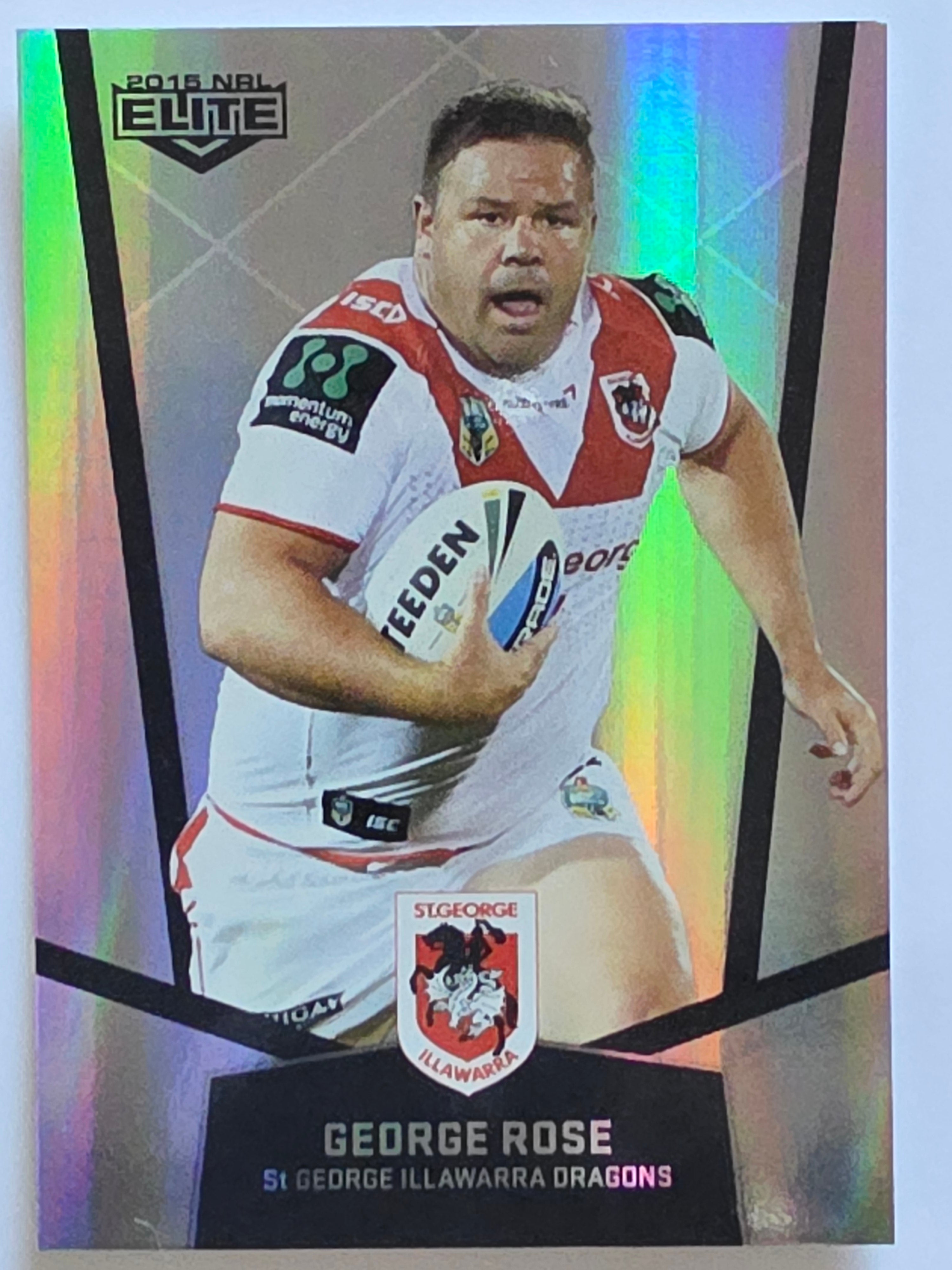 NRL 2015 Elite | Silver Parallel #P116 | George Rose | St George Illawarra Dragons
