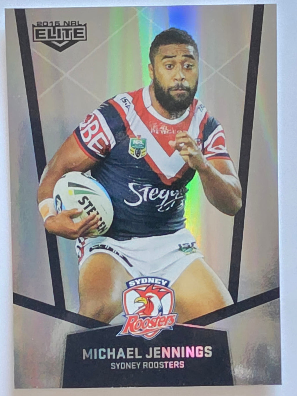 NRL 2015 Elite | Silver Parallel #P121 | Michael Jennings | Sydney Roosters