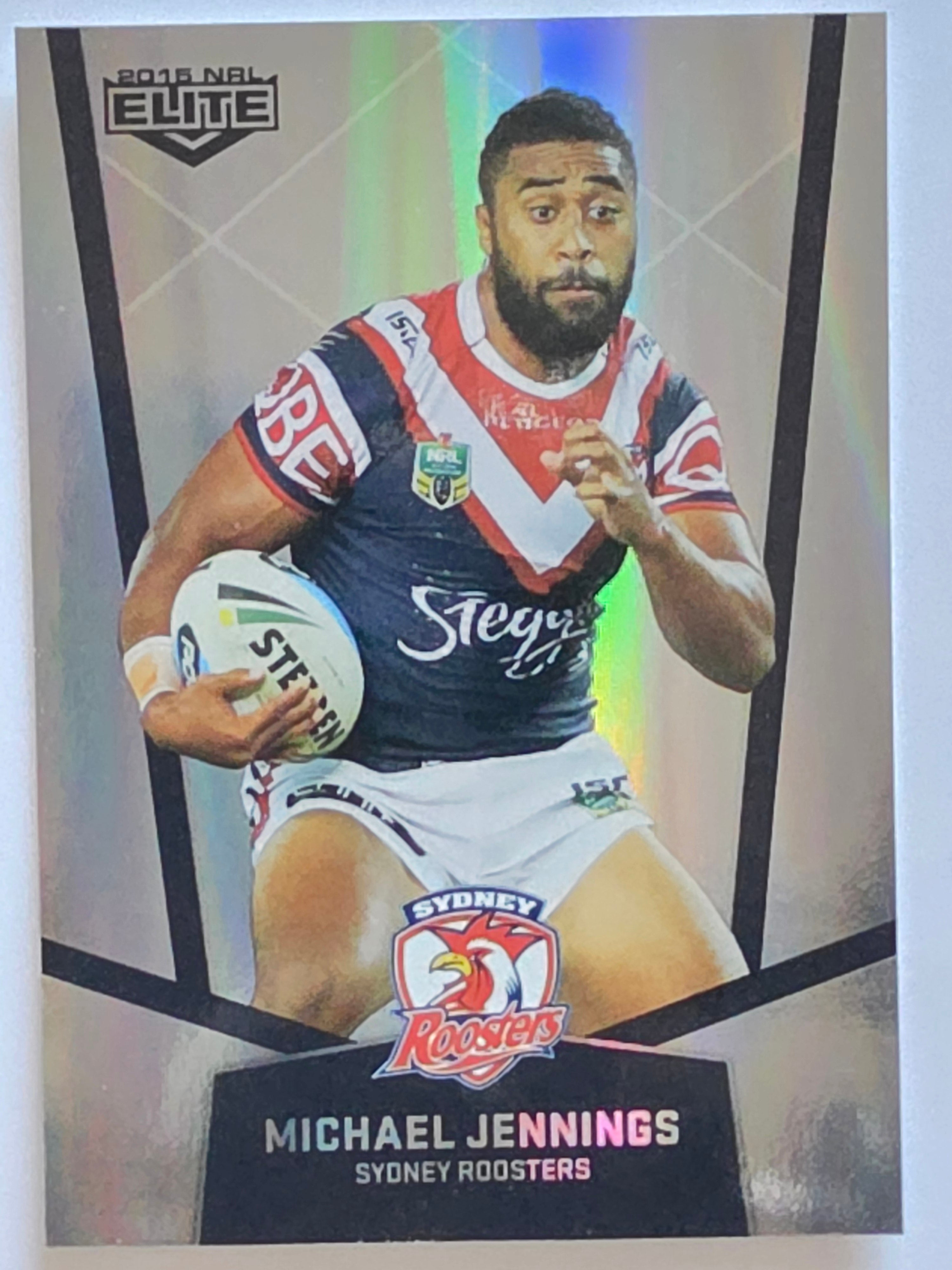 NRL 2015 Elite | Silver Parallel #P121 | Michael Jennings | Sydney Roosters