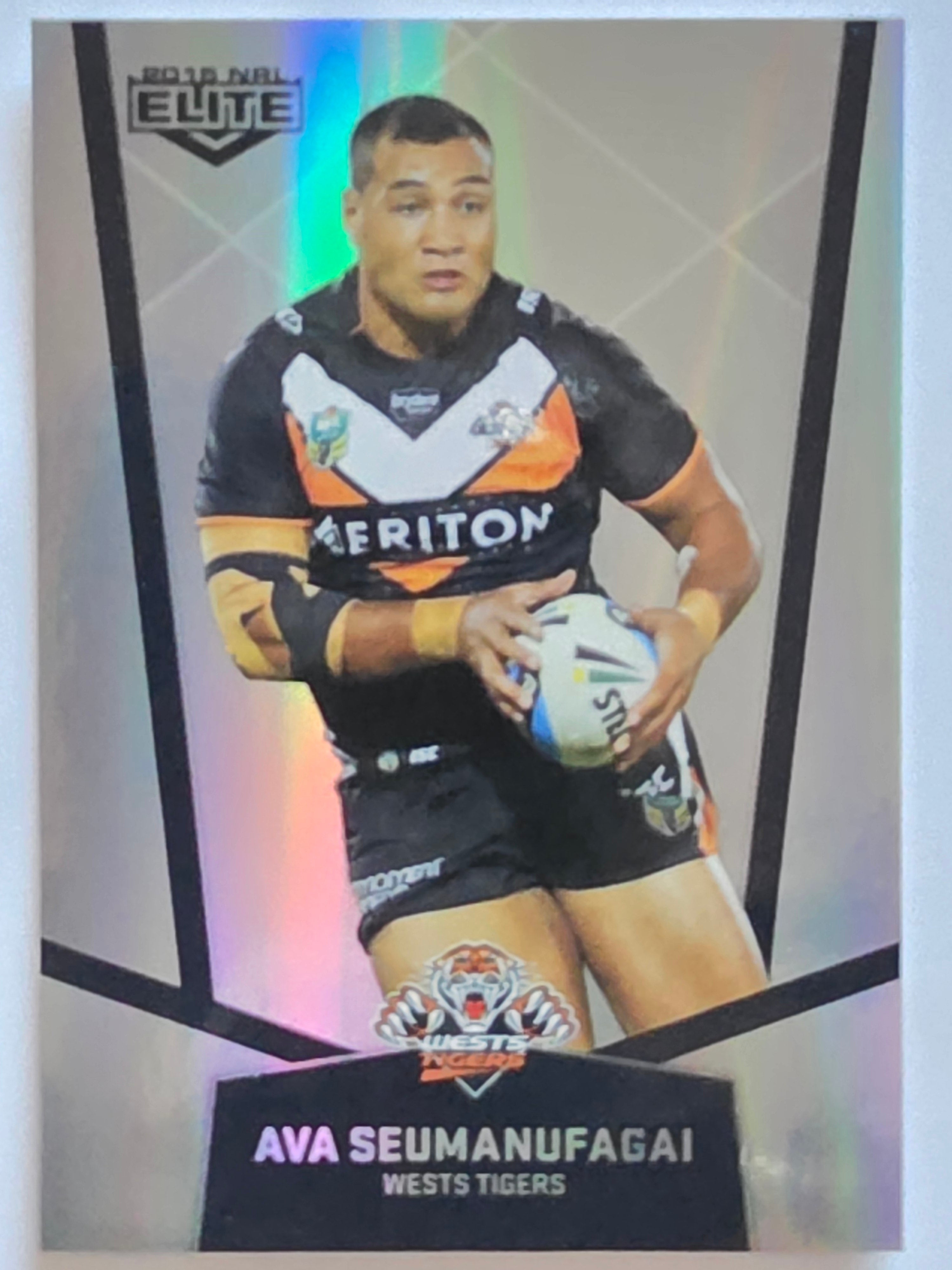 NRL 2015 Elite | Silver Parallel #P141 | Ava Seumanufagai | Wests Tigers