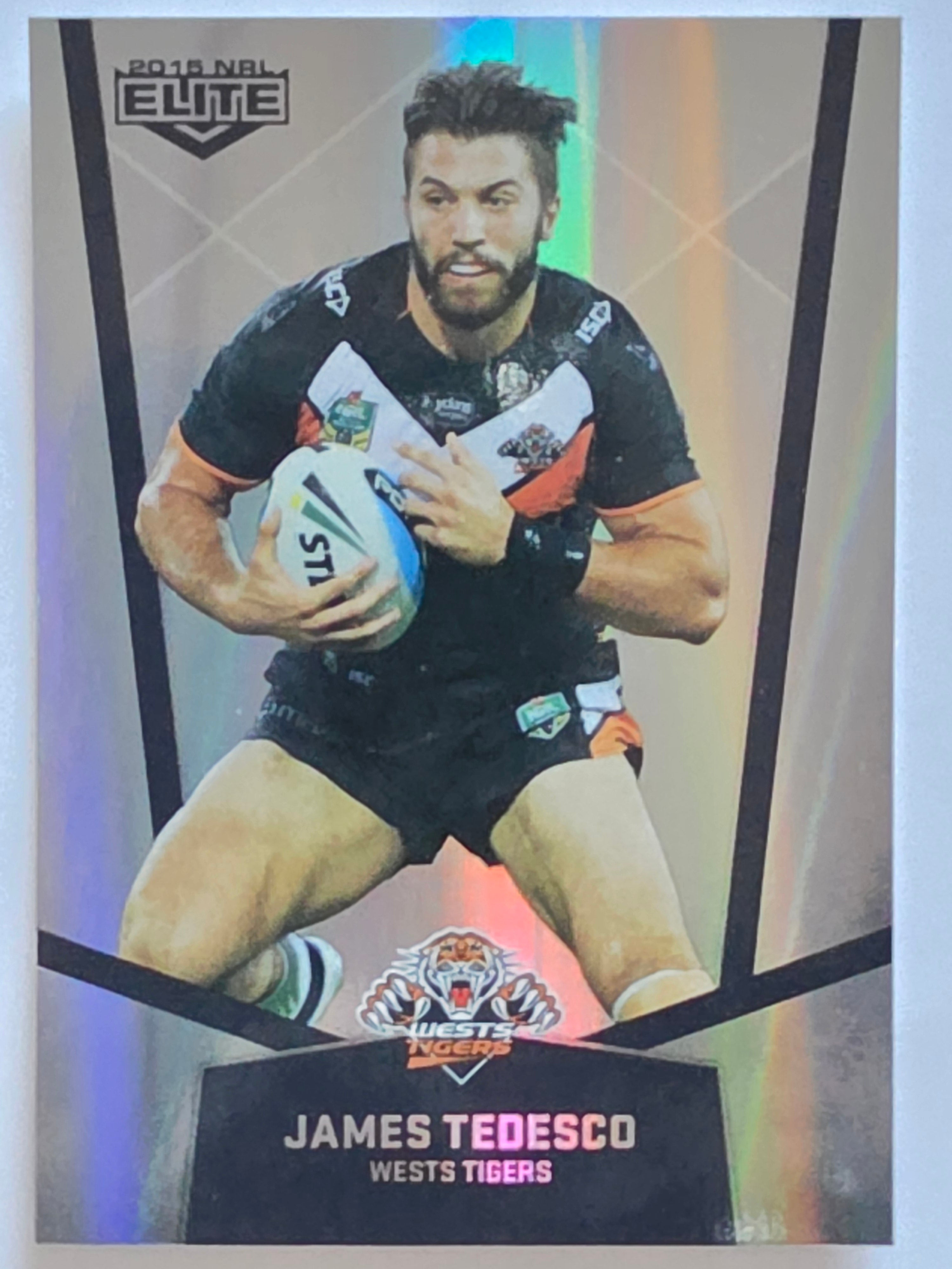 NRL 2015 Elite | Silver Parallel #P144 | James Tedesco | Wests Tigers
