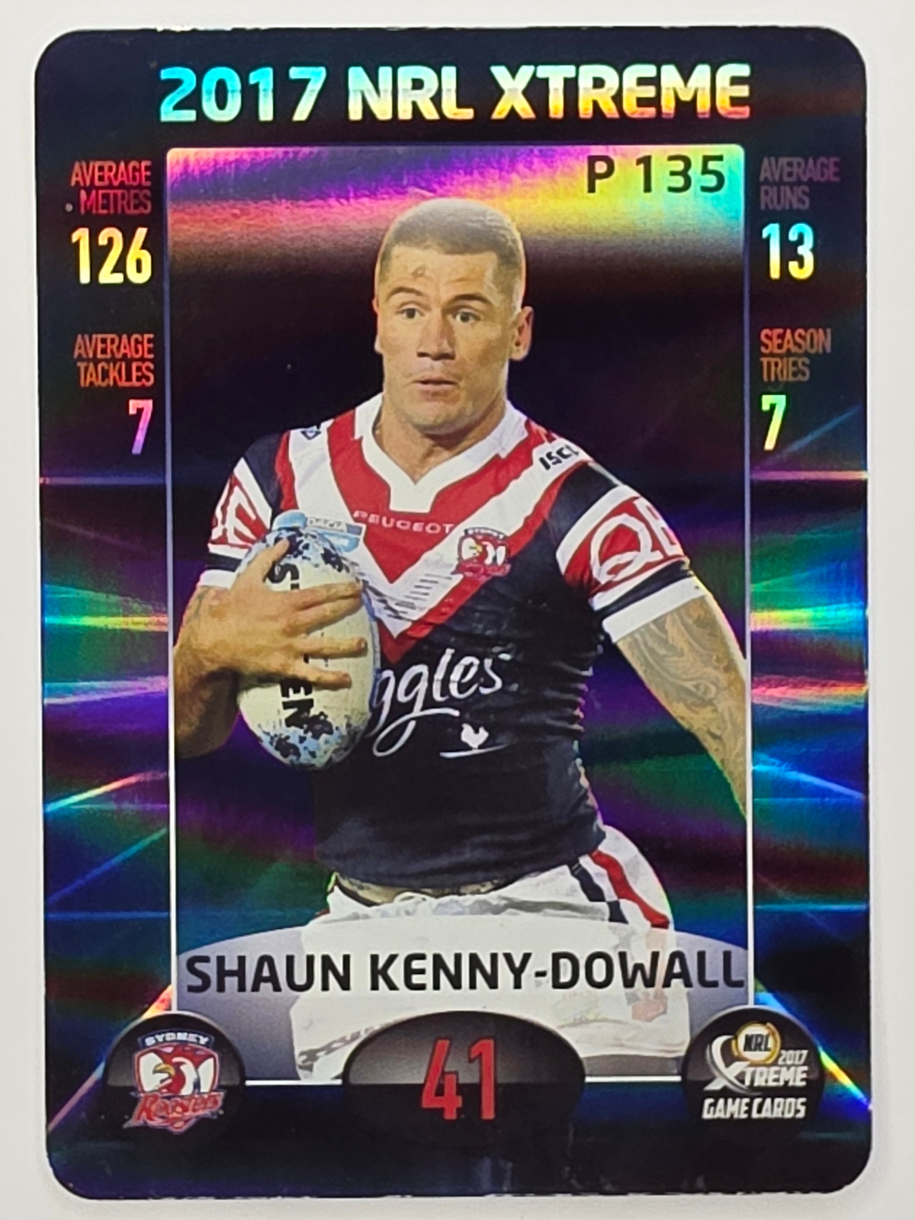 NRL 2017 Extreme | Parallel #P135 Shaun Kenny Dowall | Sydney Roosters