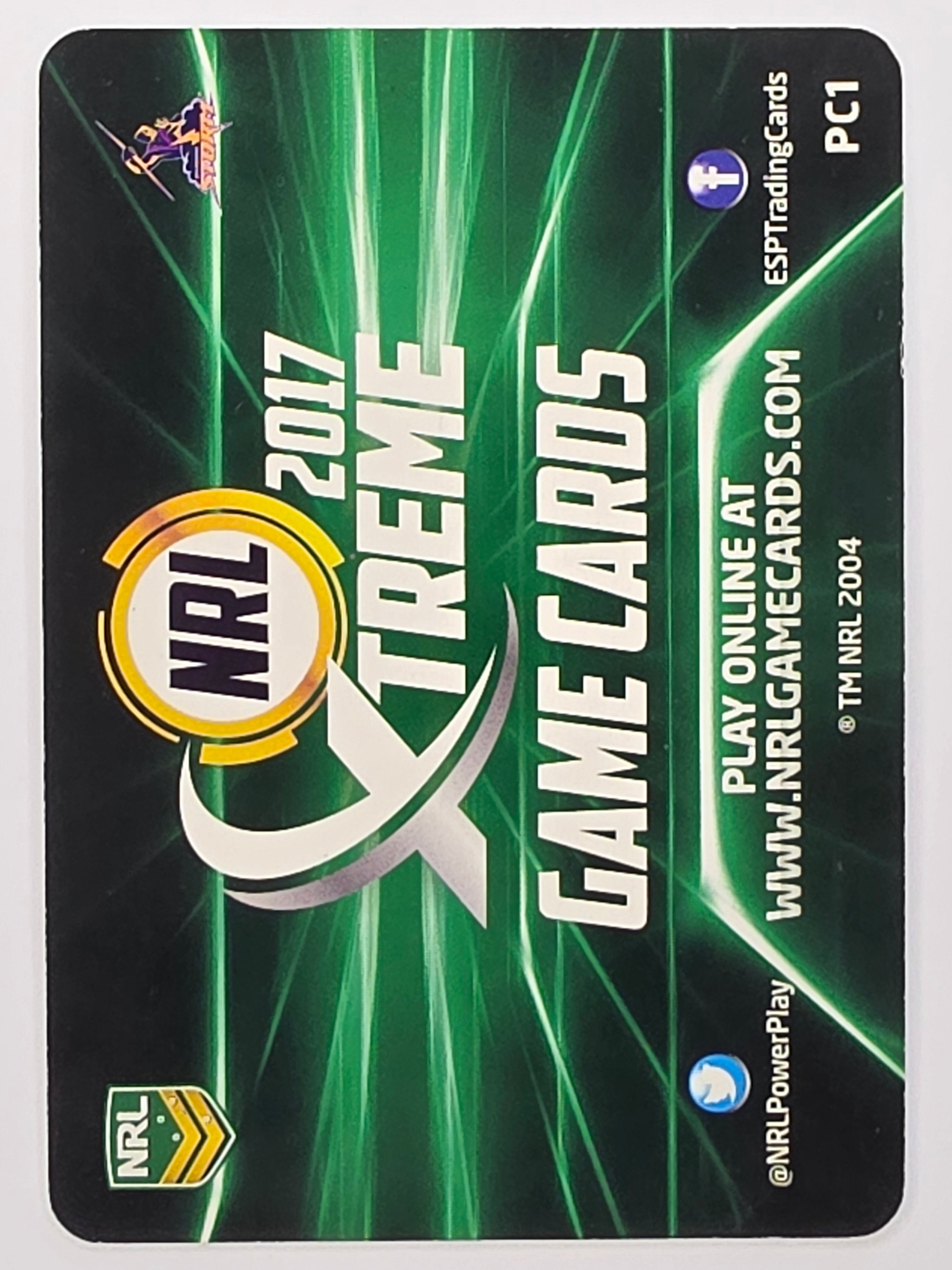 NRL 2017 Extreme | Power Cards #PC1 | Suliasi Vunivalu | Melbourne Storm