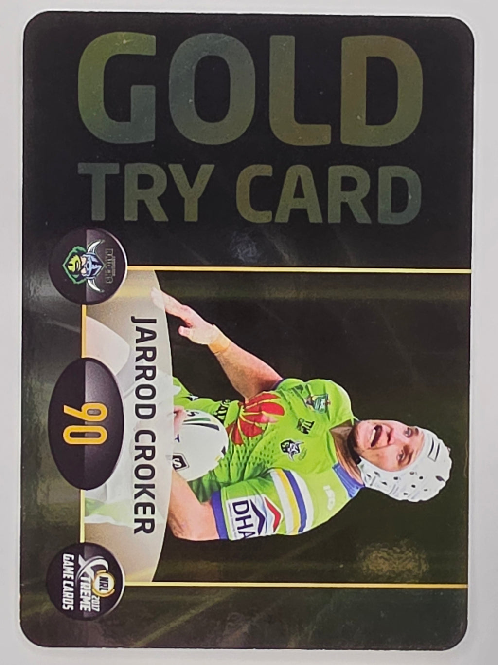 NRL 2017 Extreme | Power Cards #PC5 | Jarrod Croker | Canberra Raiders