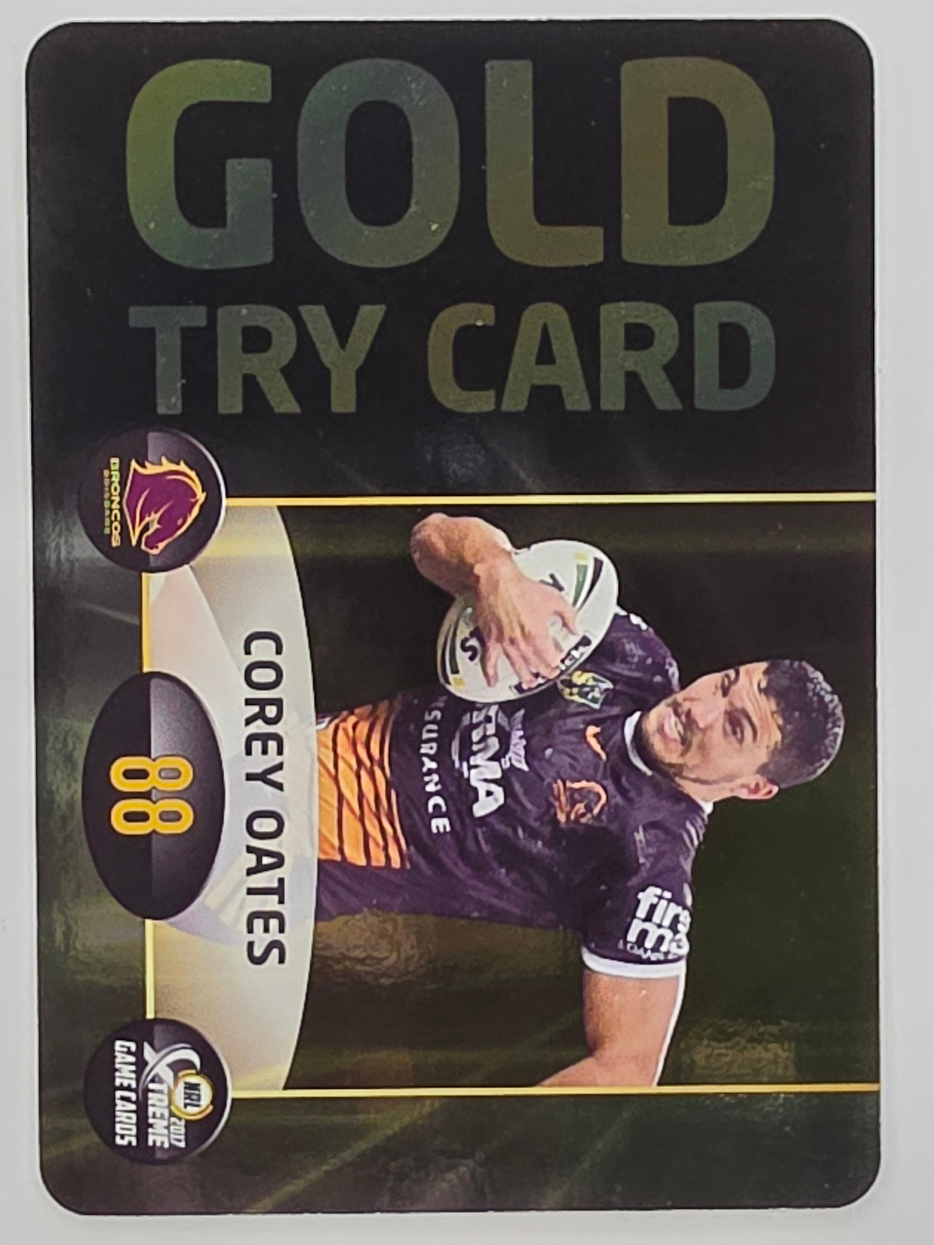 NRL 2017 Extreme | Power Cards #PC6 | Corey Oates | Brisbane Broncos