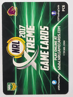 NRL 2017 Extreme | Power Cards #PC6 | Corey Oates | Brisbane Broncos