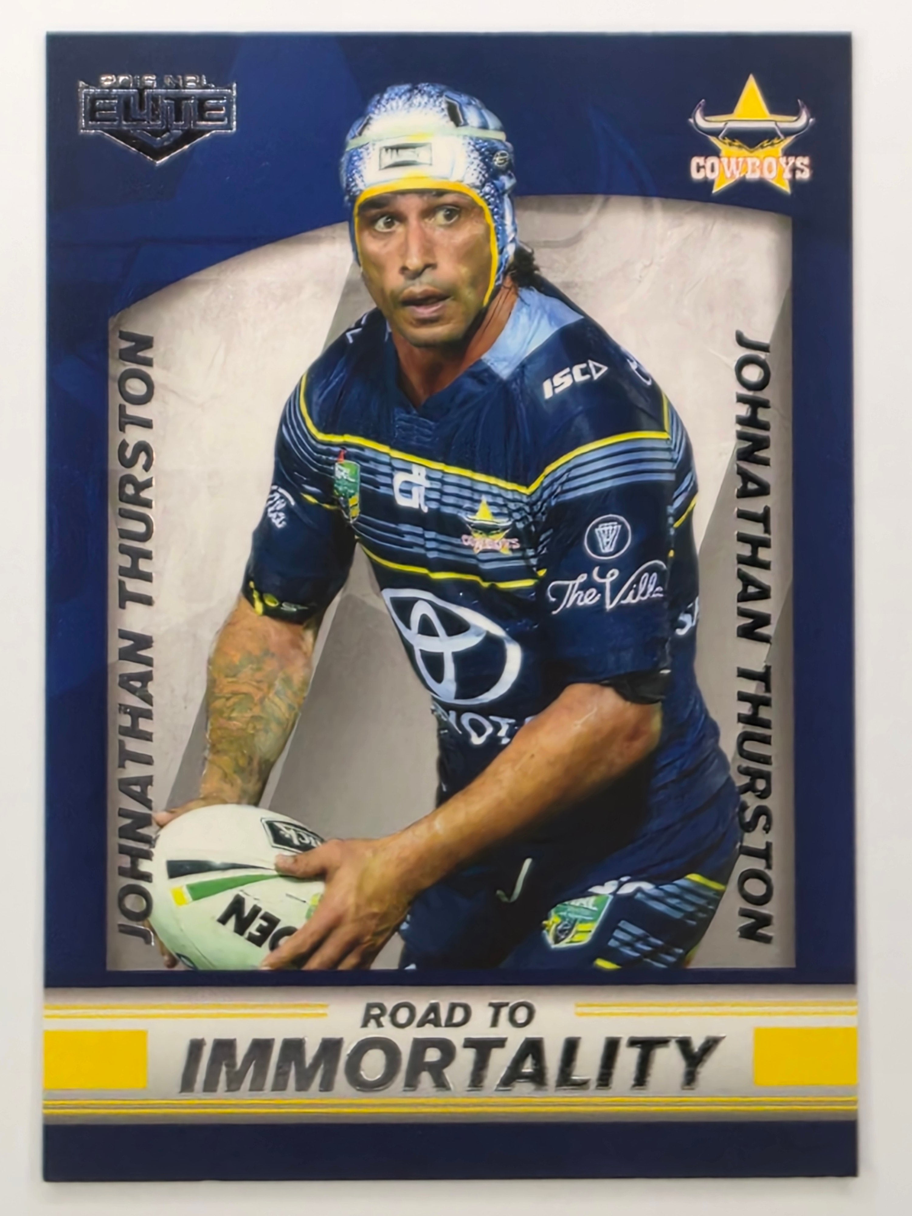 NRL 2016 Elite | Road To Immortality Box Card #BC1 Johnathan Thurston North Queensland Cowboys