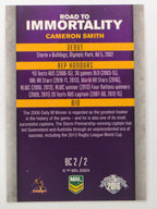 NRL 2016 Elite | Road To Immortality Box Card #BC2 Cameron Smith Melbourne Storm