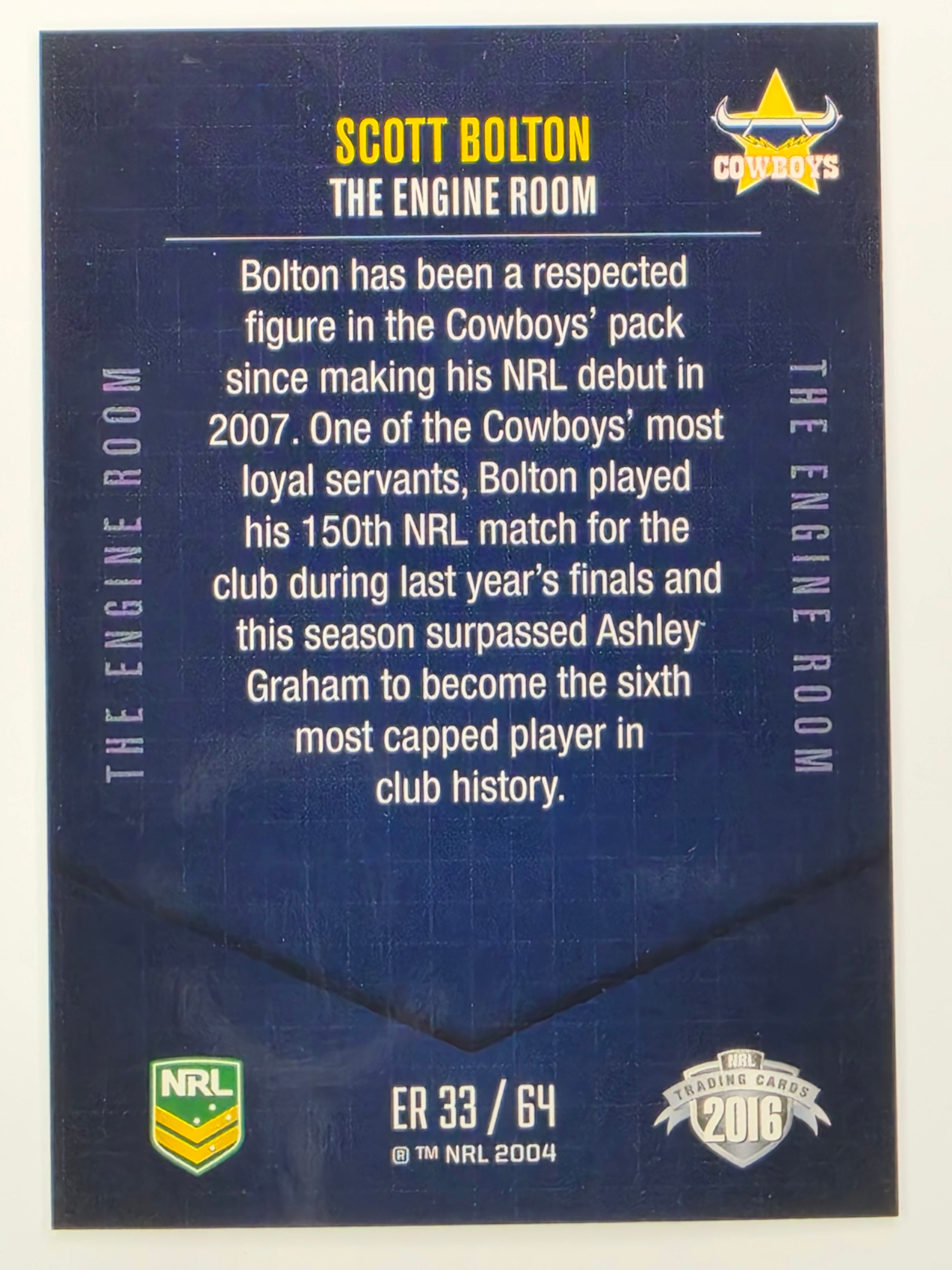 NRL 2016 Elite | Engine Room | #ER33 Scott Bolton North Queensland Cowboys