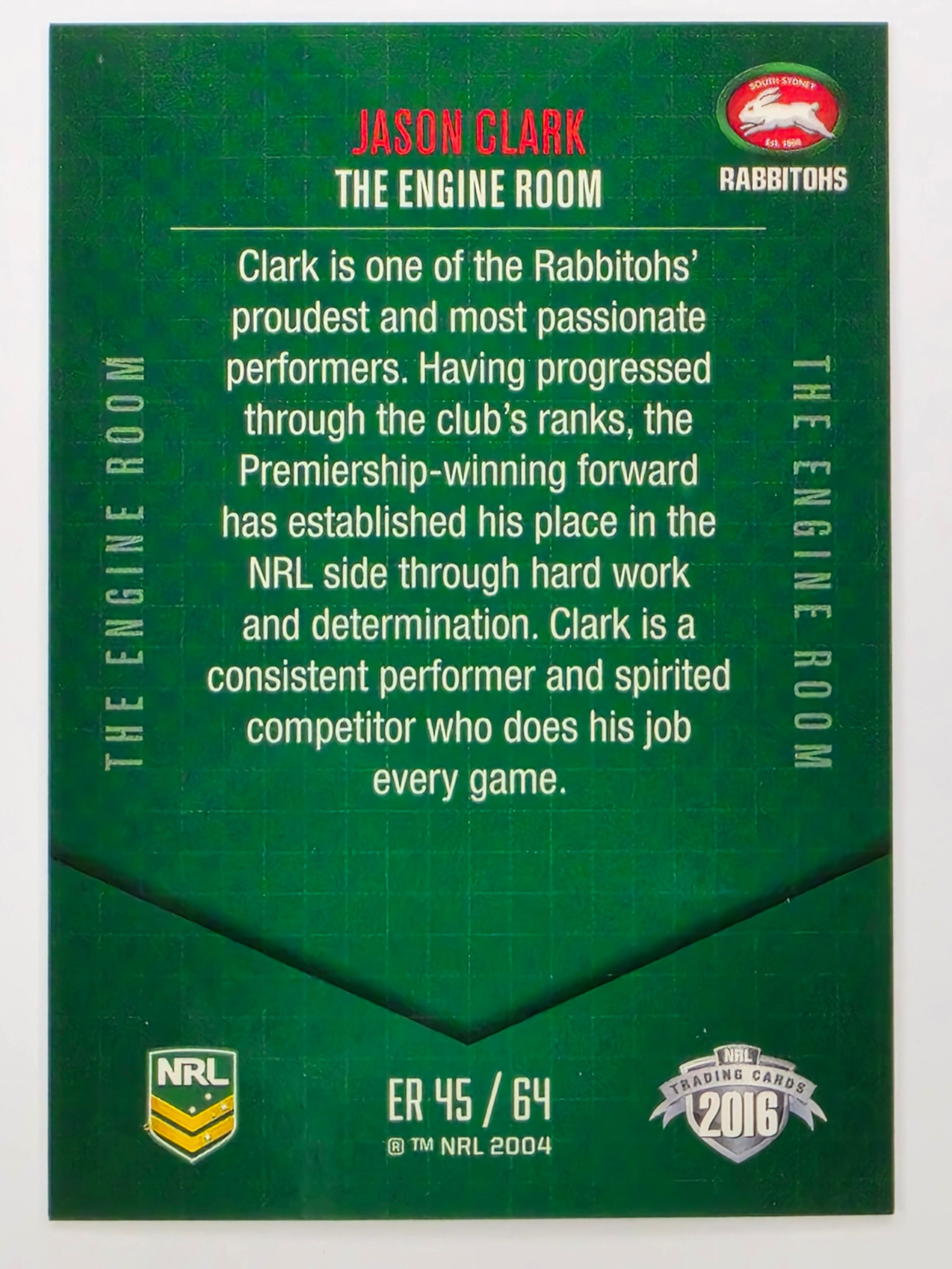 NRL 2016 Elite | Engine Room | #ER45 Jason Clark South Sydney Rabbitohs