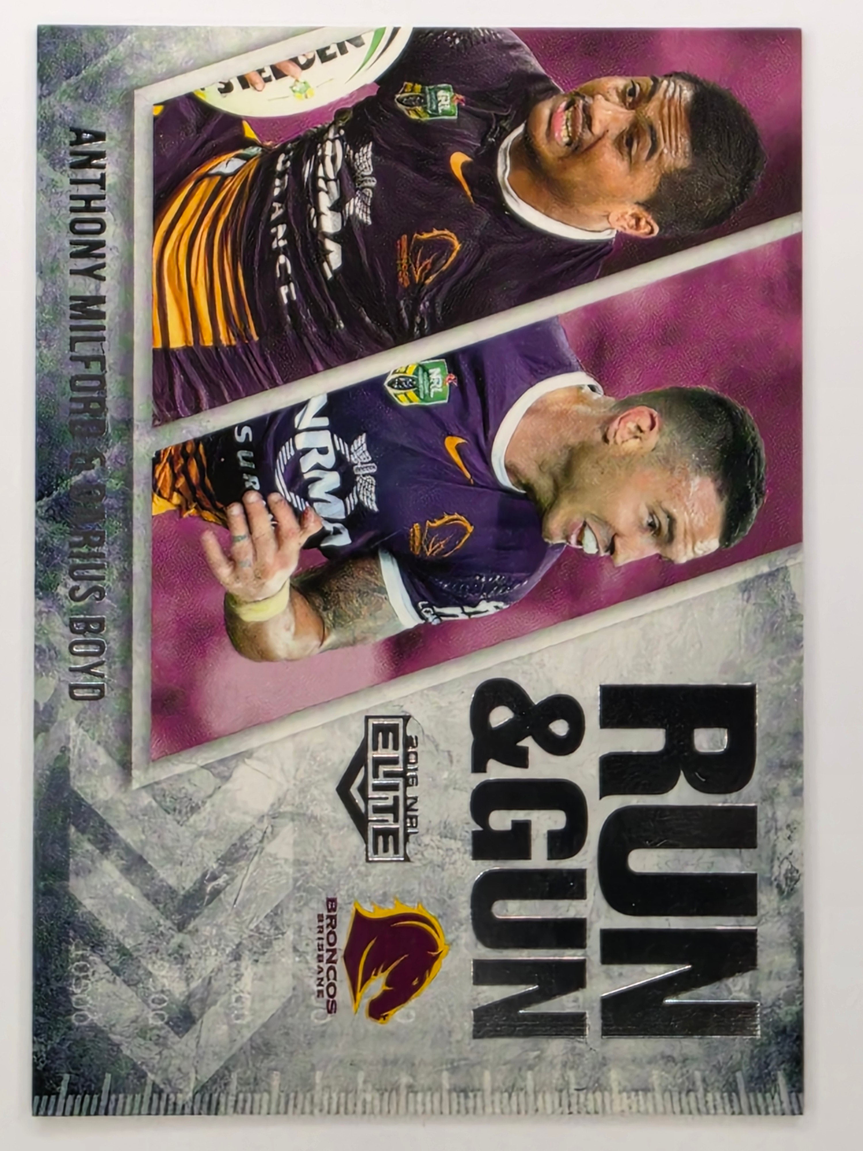 NRL 2016 Elite | Run & Gun #RG1 Milford / Boyd | Brisbane Broncos