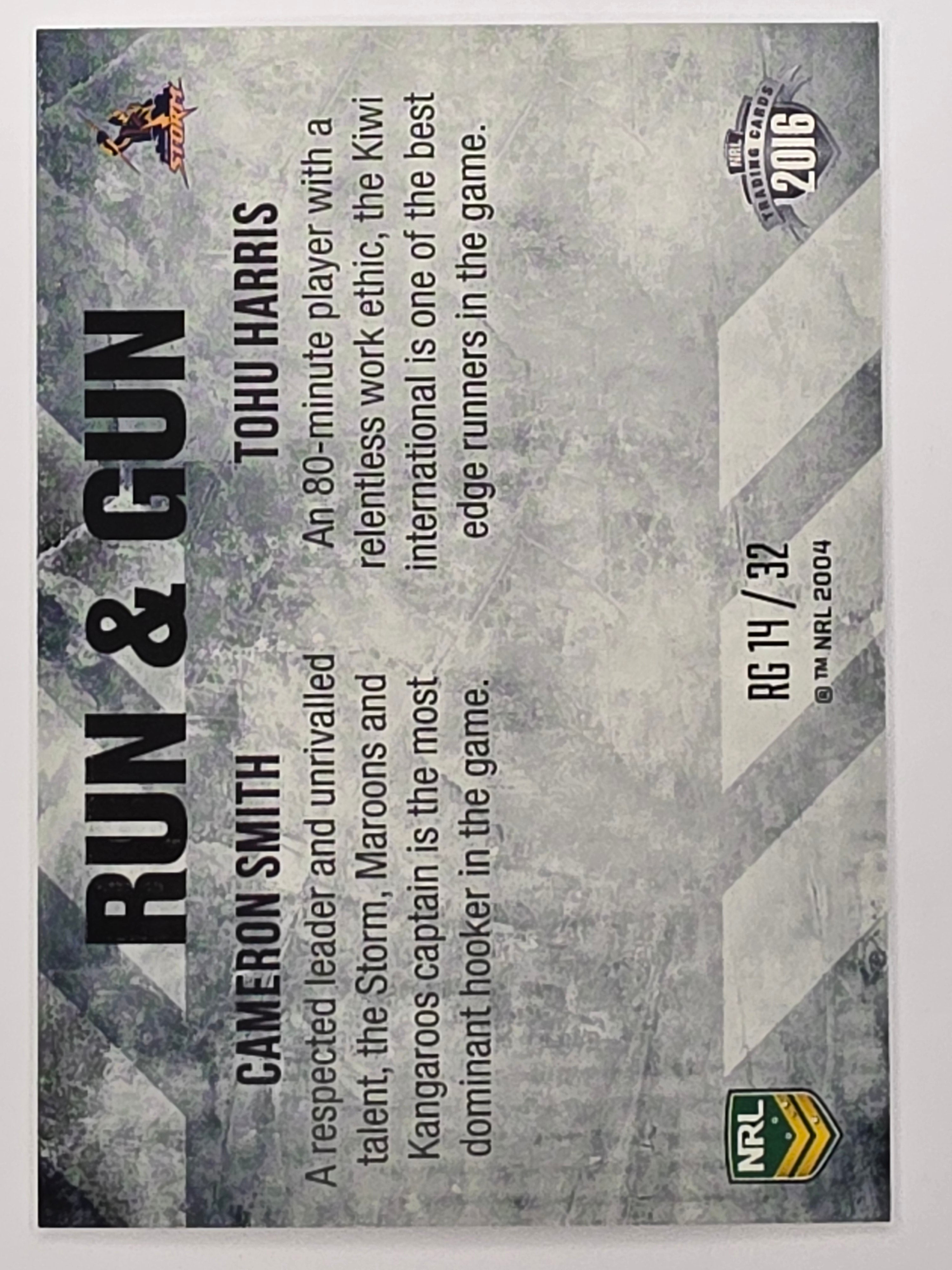 NRL 2016 Elite | Run & Gun #RG14 Smith / Harris | Melbourne Storm