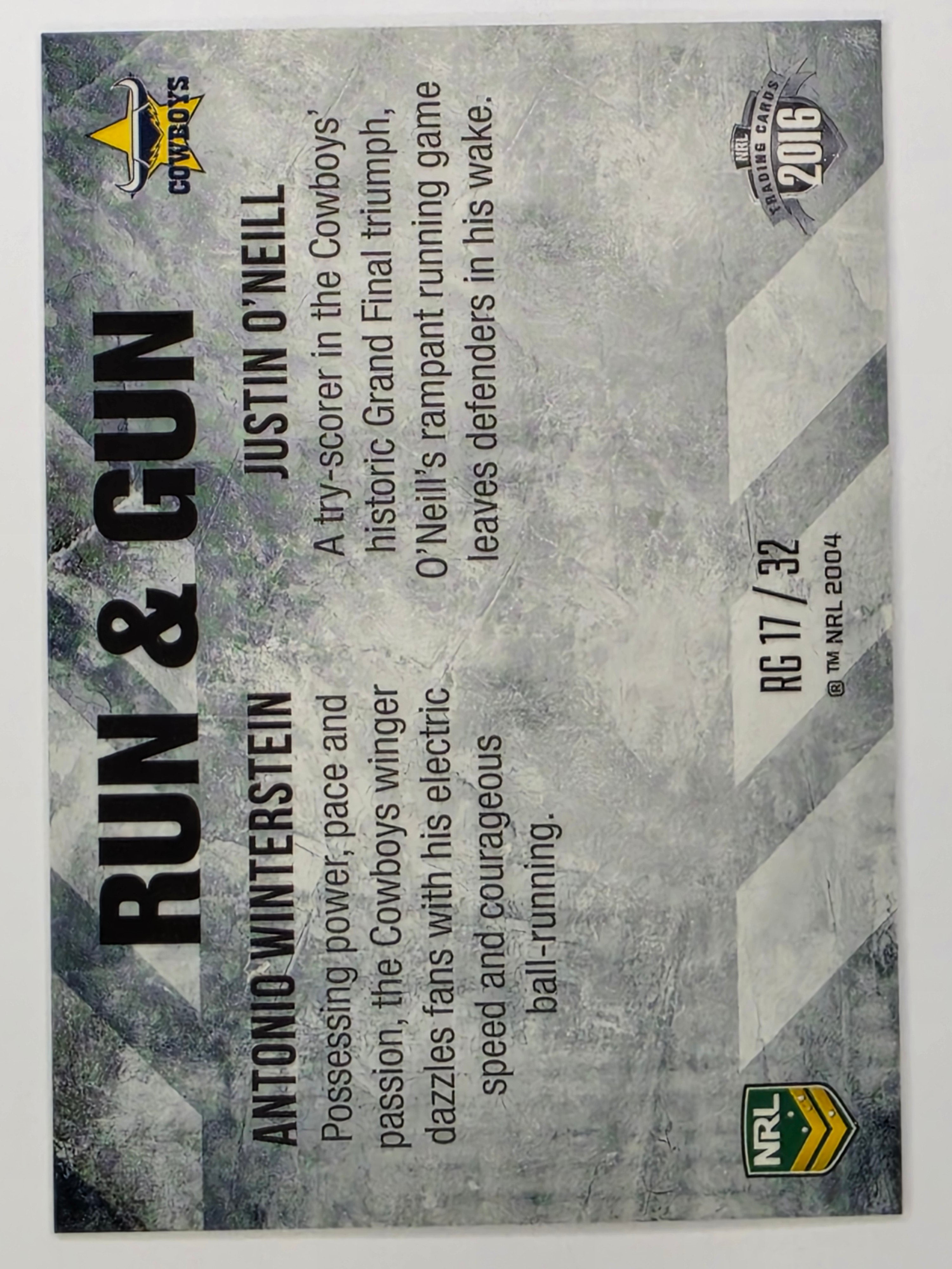 NRL 2016 Elite | Run & Gun #RG17 Winterstein / O'Neill | North Queensland Cowboys