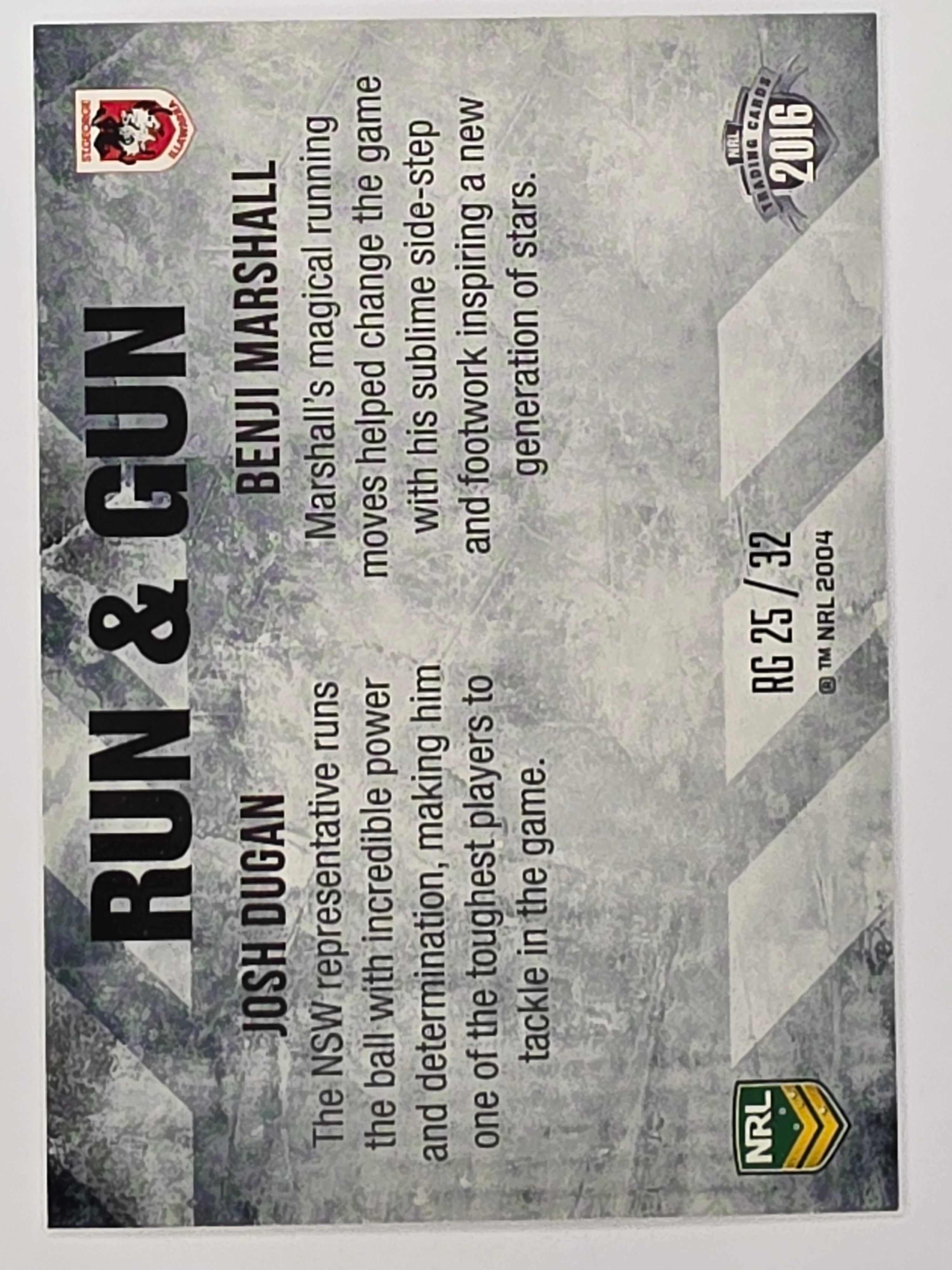 NRL 2016 Elite | Run & Gun #RG25 Dugan / Marshall | St. George Illawarra Dragons