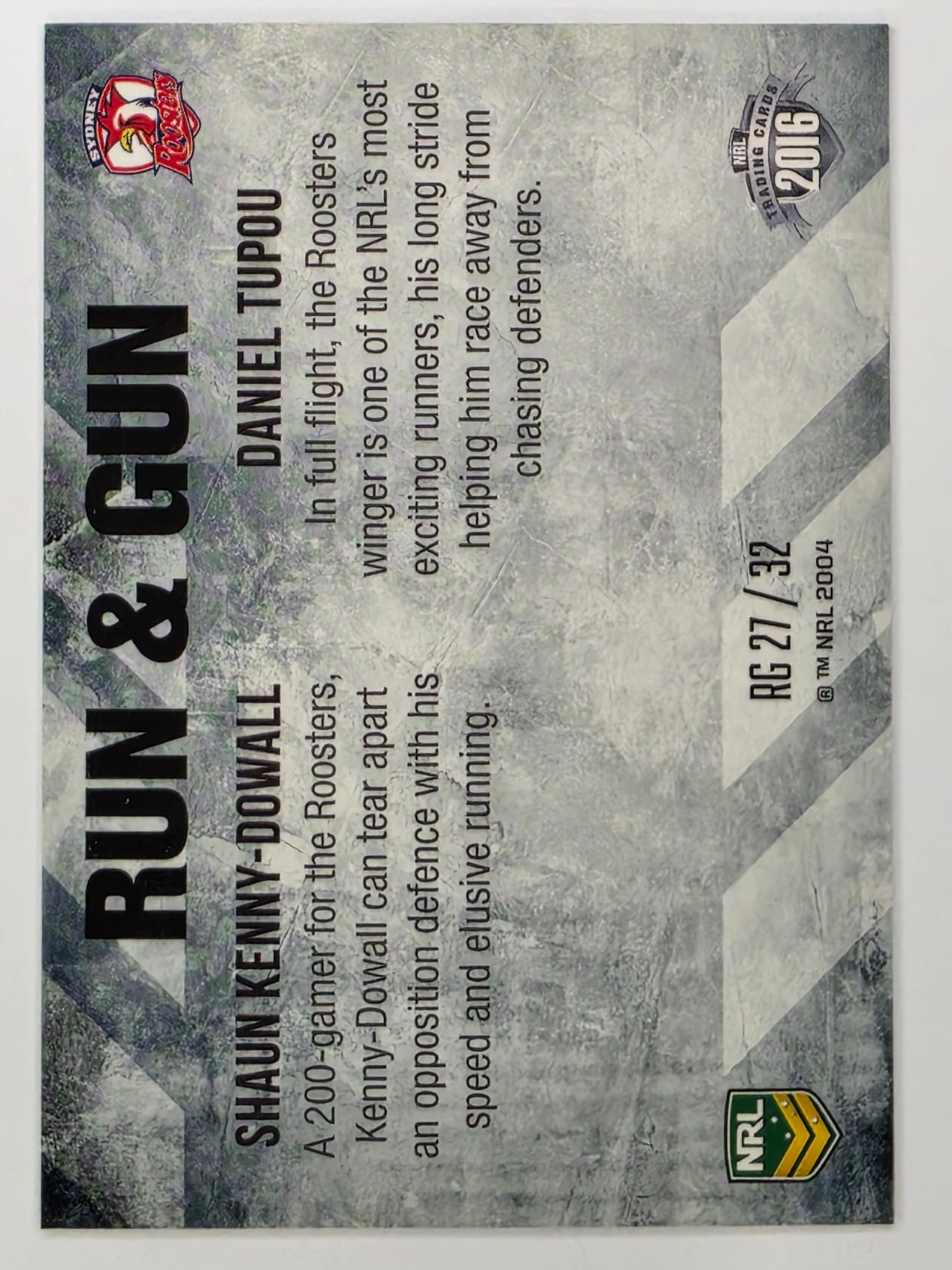 NRL 2016 Elite | Run & Gun #RG27 Kenny-Dowall / Tupou | Sydney Roosters