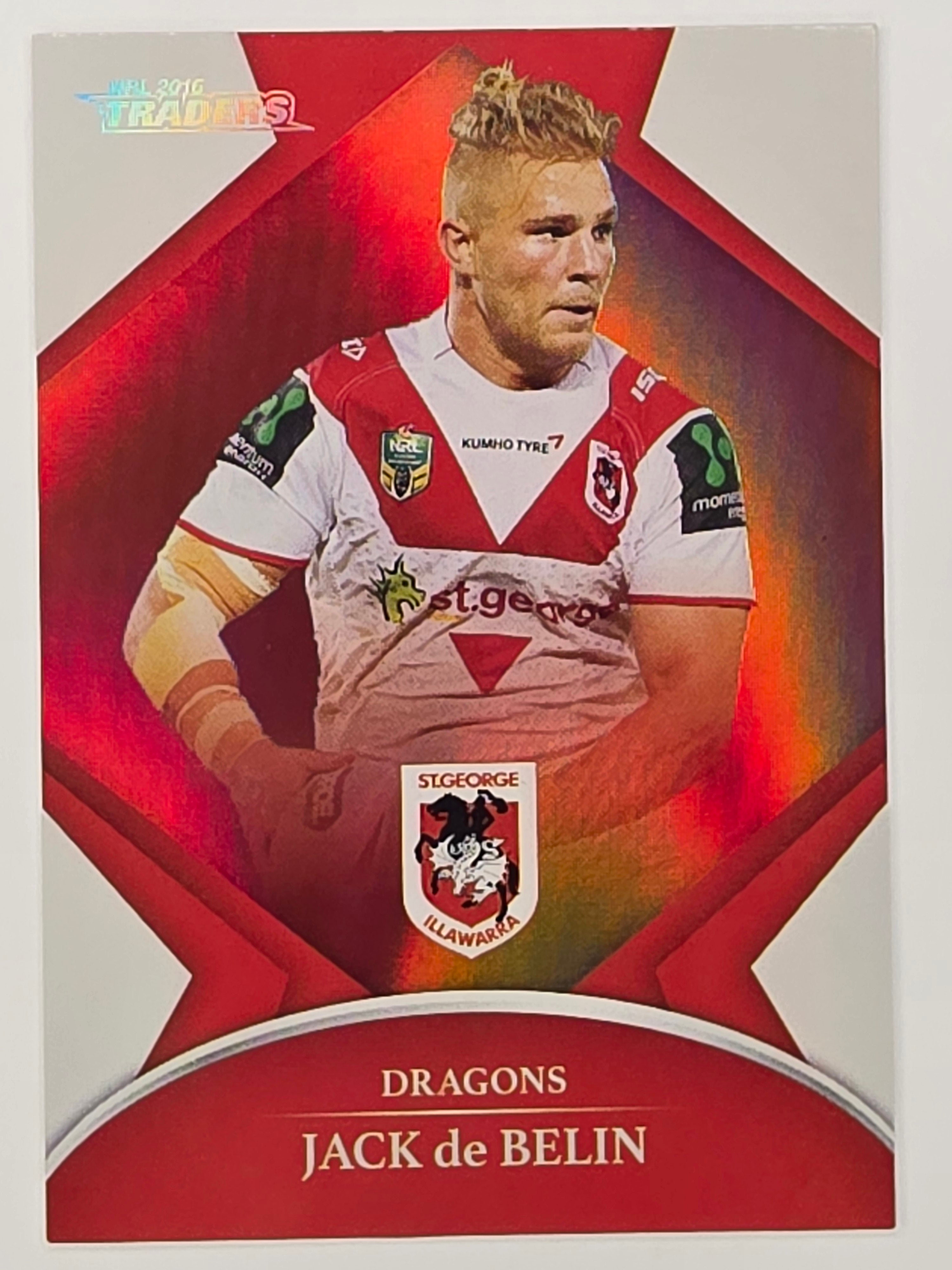 NRL 2016 Traders | Silver Parallel #P123 Jack De Belin St George Dragons
