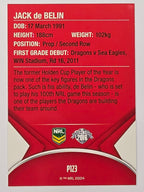 NRL 2016 Traders | Silver Parallel #P123 Jack De Belin St George Dragons