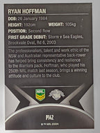 NRL 2016 Traders | Silver Parallel #P142 Ryan Hoffman New Zealand Warriors