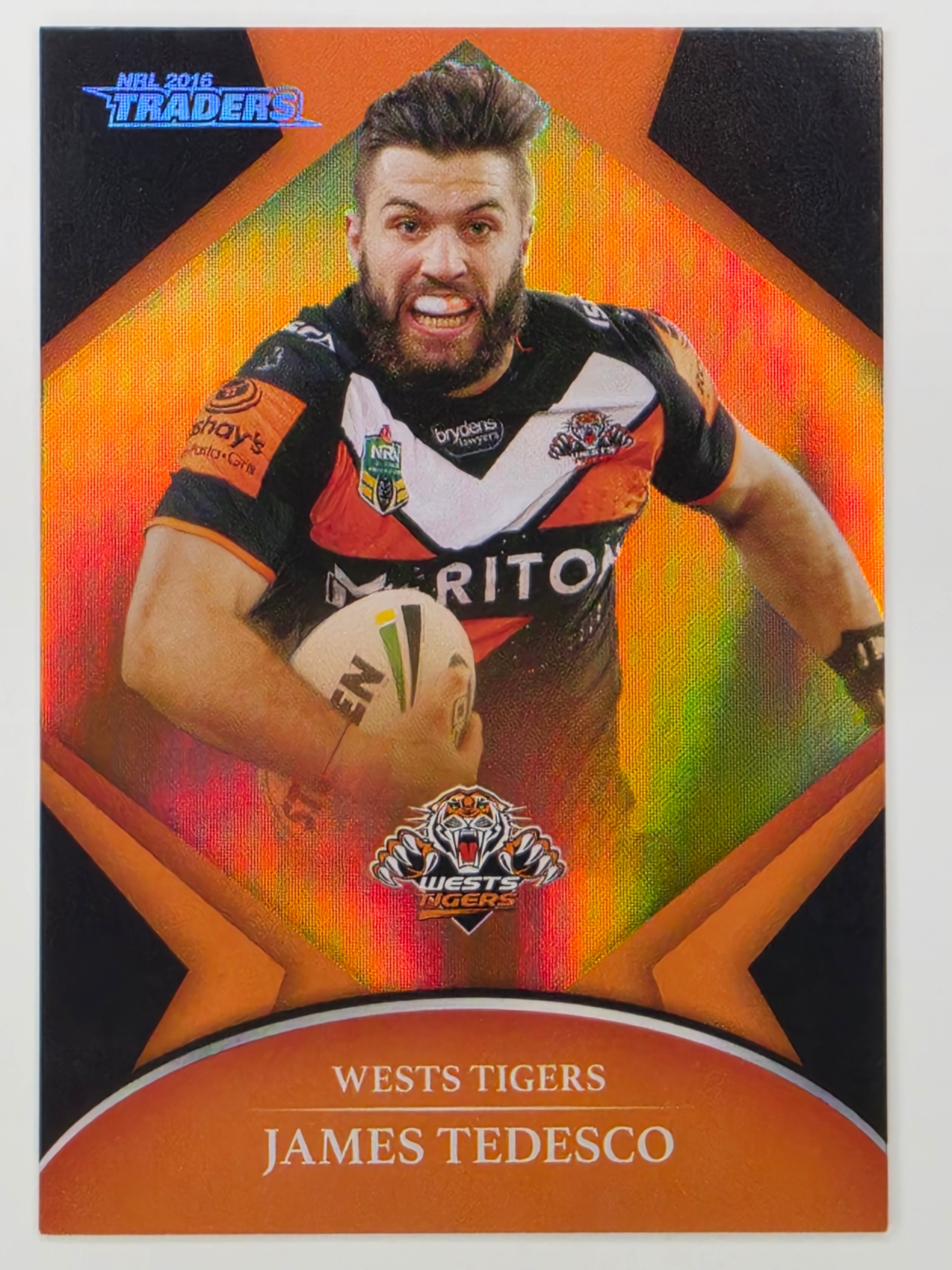 NRL 2016 Traders | Silver Parallel #P159 James Tedesco Wests Tigers