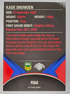 NRL 2016 Traders | Black Parallel #PS040 Kade Snowden Newcastle Knights