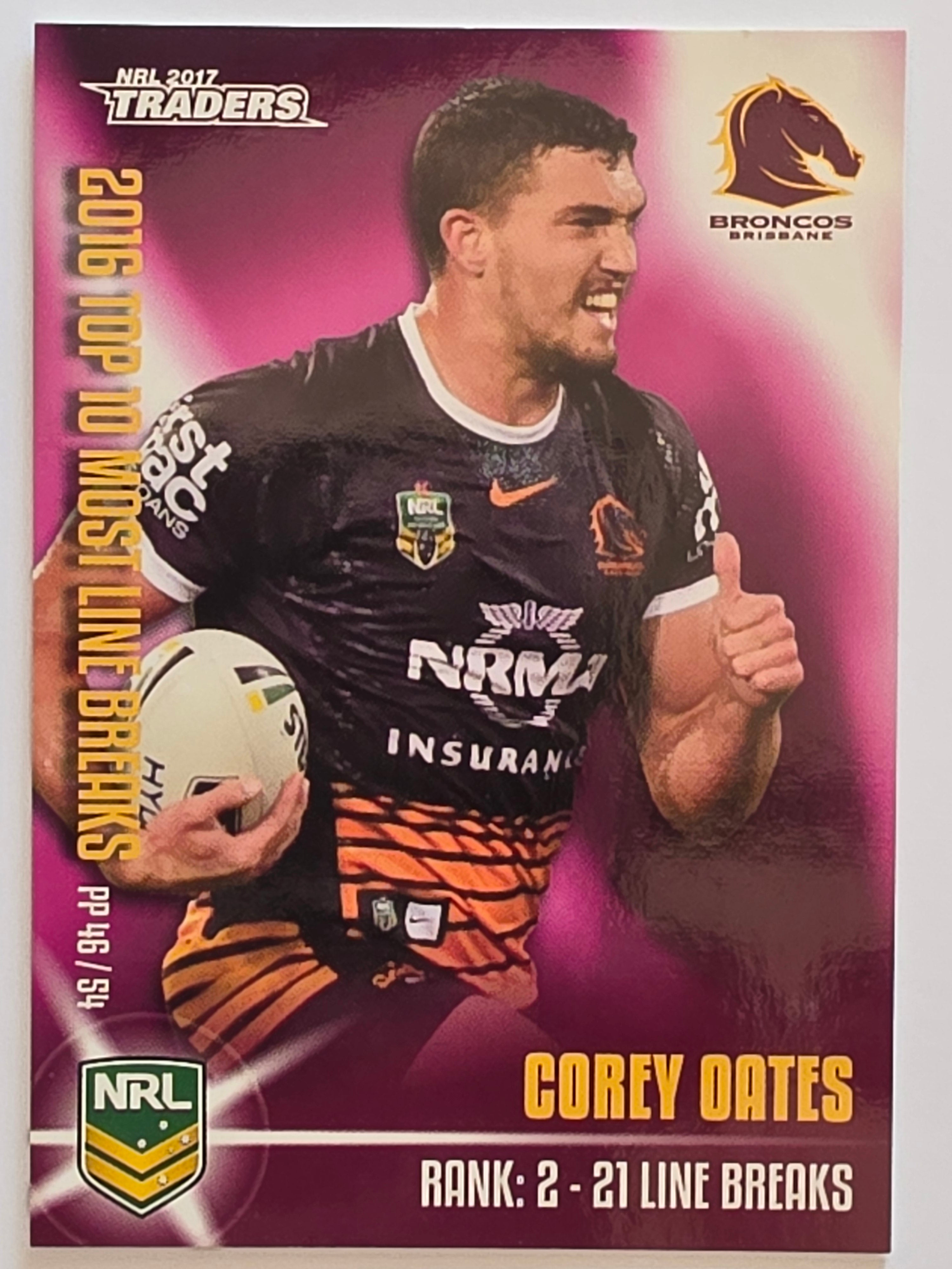NRL 2017 Traders | Pieces of the Puzzle #PP46 | Corey Oates | Brisbane Broncos