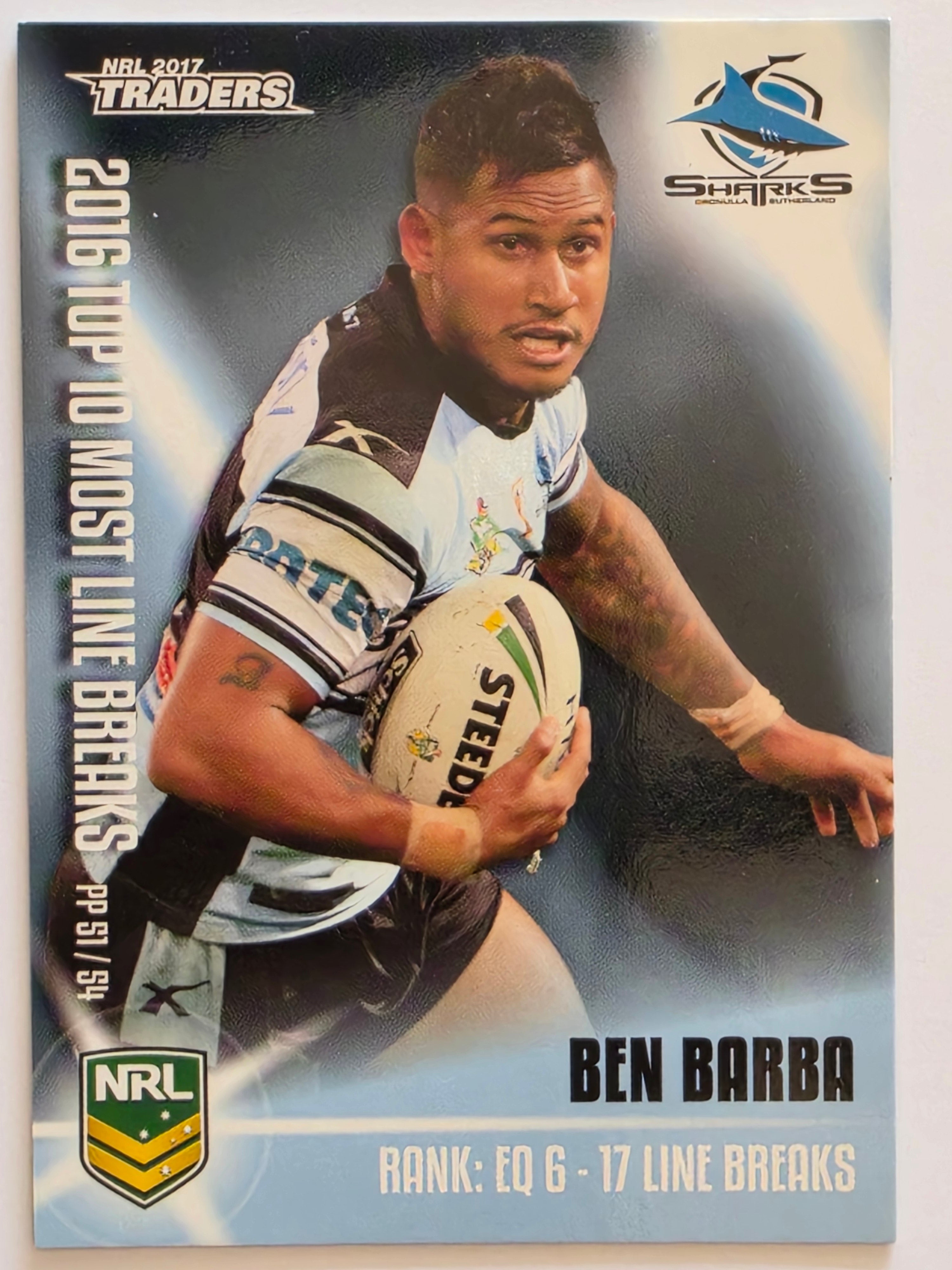NRL 2017 Traders | Pieces of the Puzzle #PP51 | Ben Barba | Cronulla-Sutherland Sharks