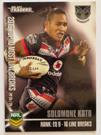 NRL 2017 Traders | Pieces of the Puzzle #PP54 | Solomone Kata | New Zealand Warriors