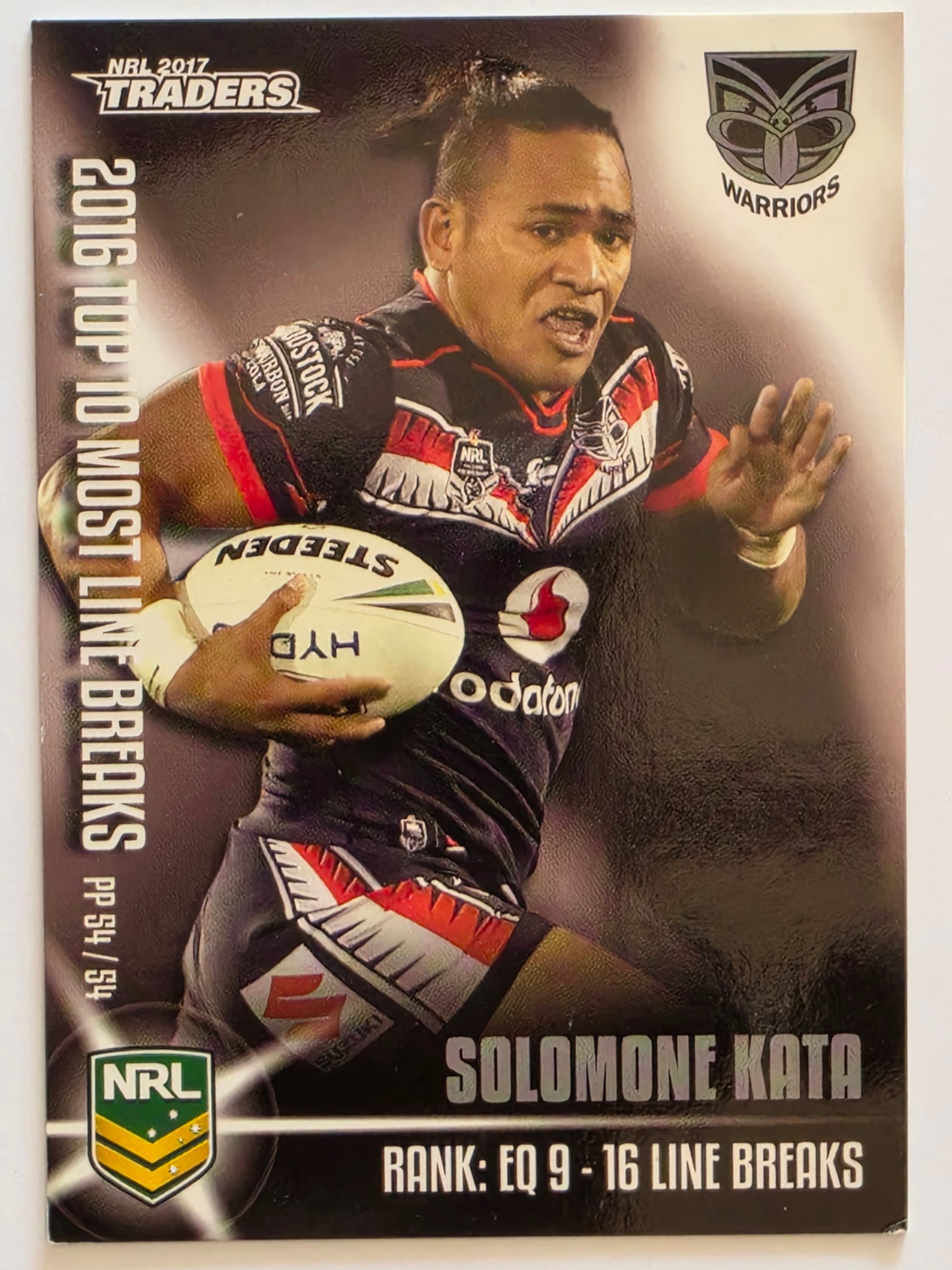 NRL 2017 Traders | Pieces of the Puzzle #PP54 | Solomone Kata | New Zealand Warriors