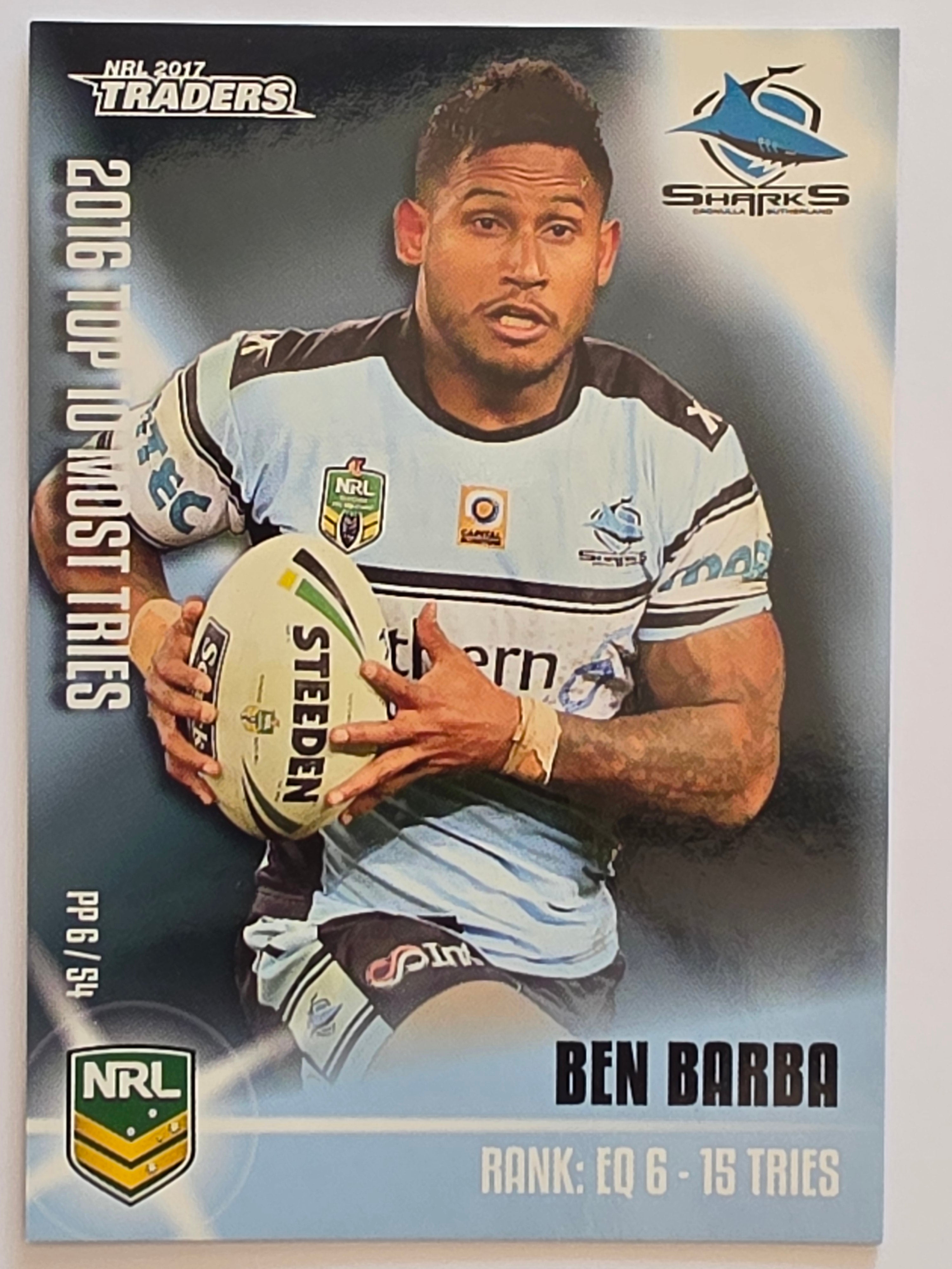 NRL 2017 Traders | Pieces of the Puzzle #PP6 | Ben Barba | Cronulla-Sutherland Sharks