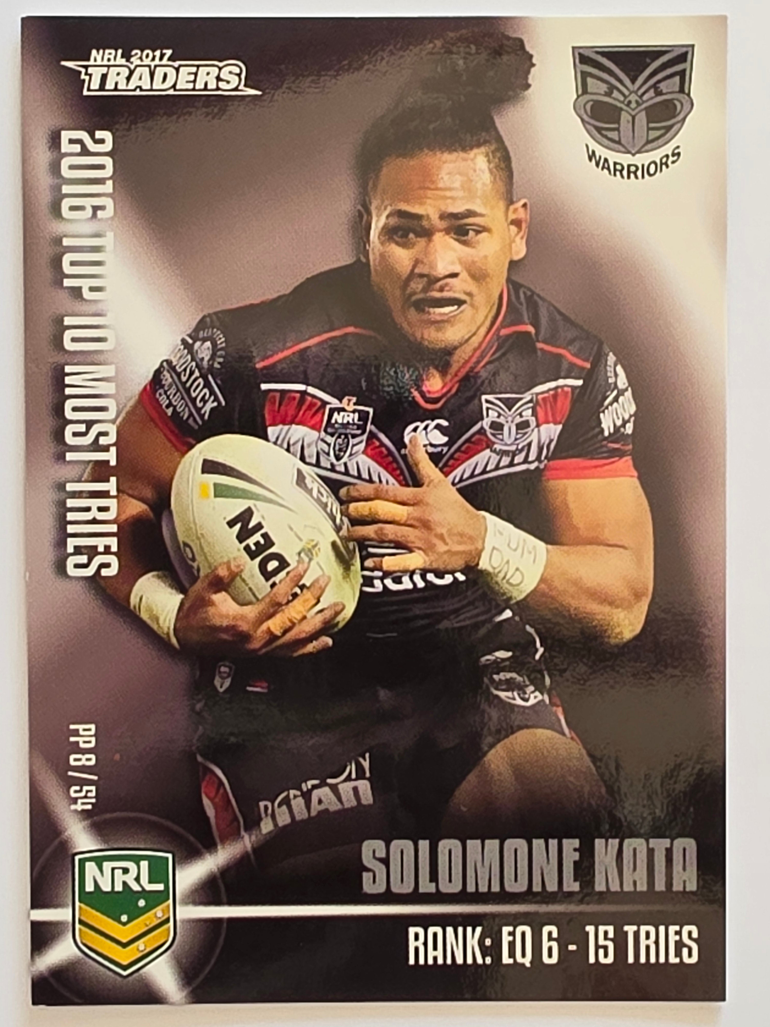 NRL 2017 Traders | Pieces of the Puzzle #PP8 | Solomone Kata | New Zealand Warriors