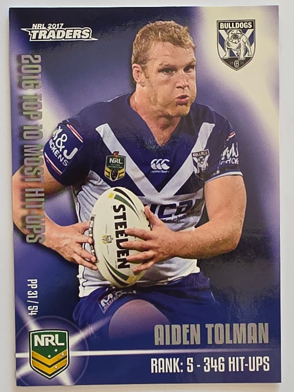 NRL 2017 Traders | Pieces of the Puzzle #PP31 | Aiden Tolman | Canterbury-Bankstown Bulldogs