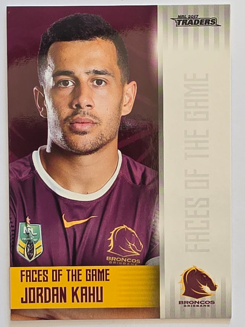 NRL 2017 Traders | Faces of the Game #FG2 | Jordan Kahu | Brisbane Broncos