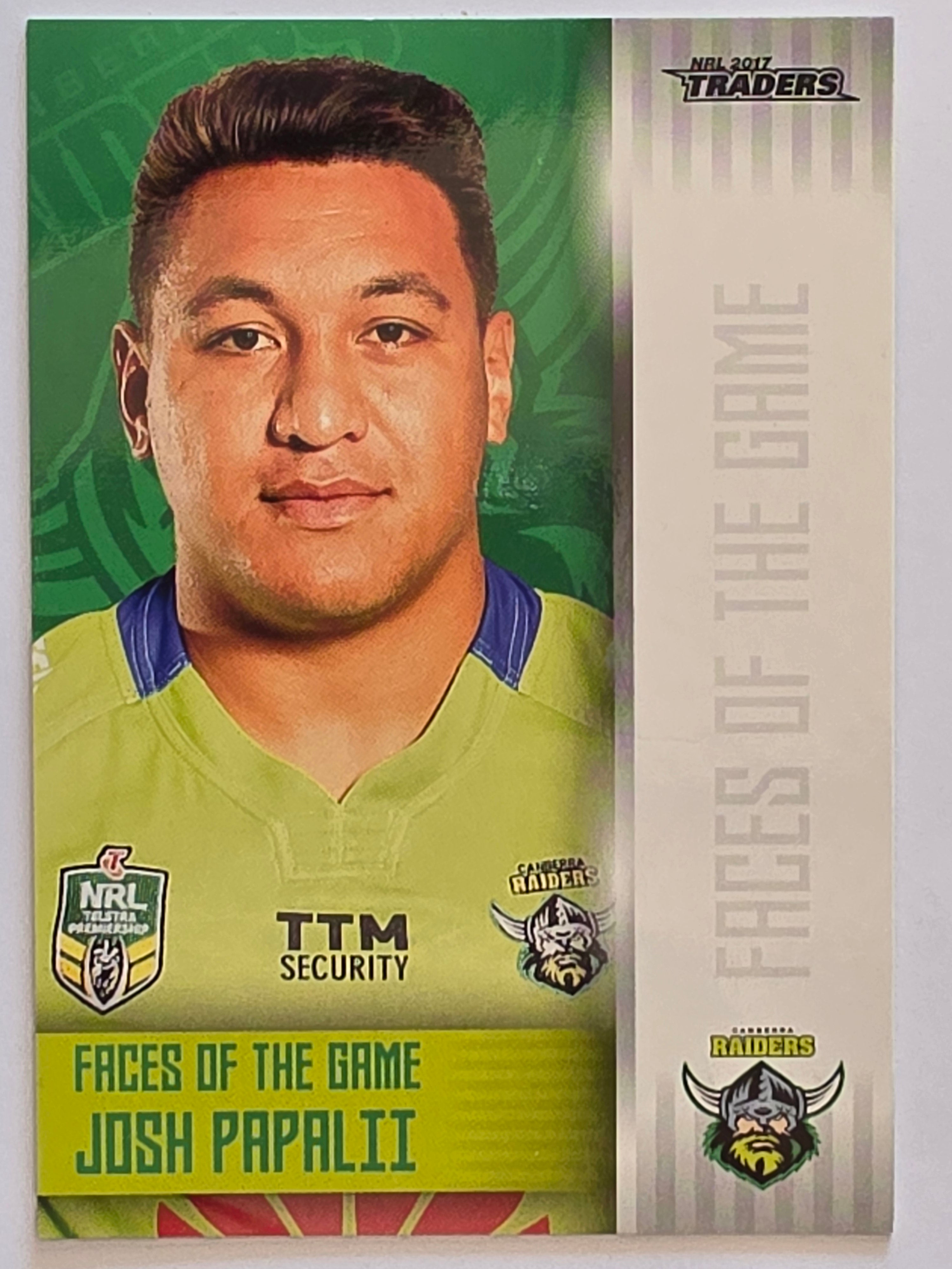 NRL 2017 Traders | Faces of the Game #FG4 | Josh Papalii | Canberra Raiders