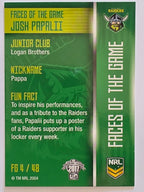 NRL 2017 Traders | Faces of the Game #FG4 | Josh Papalii | Canberra Raiders