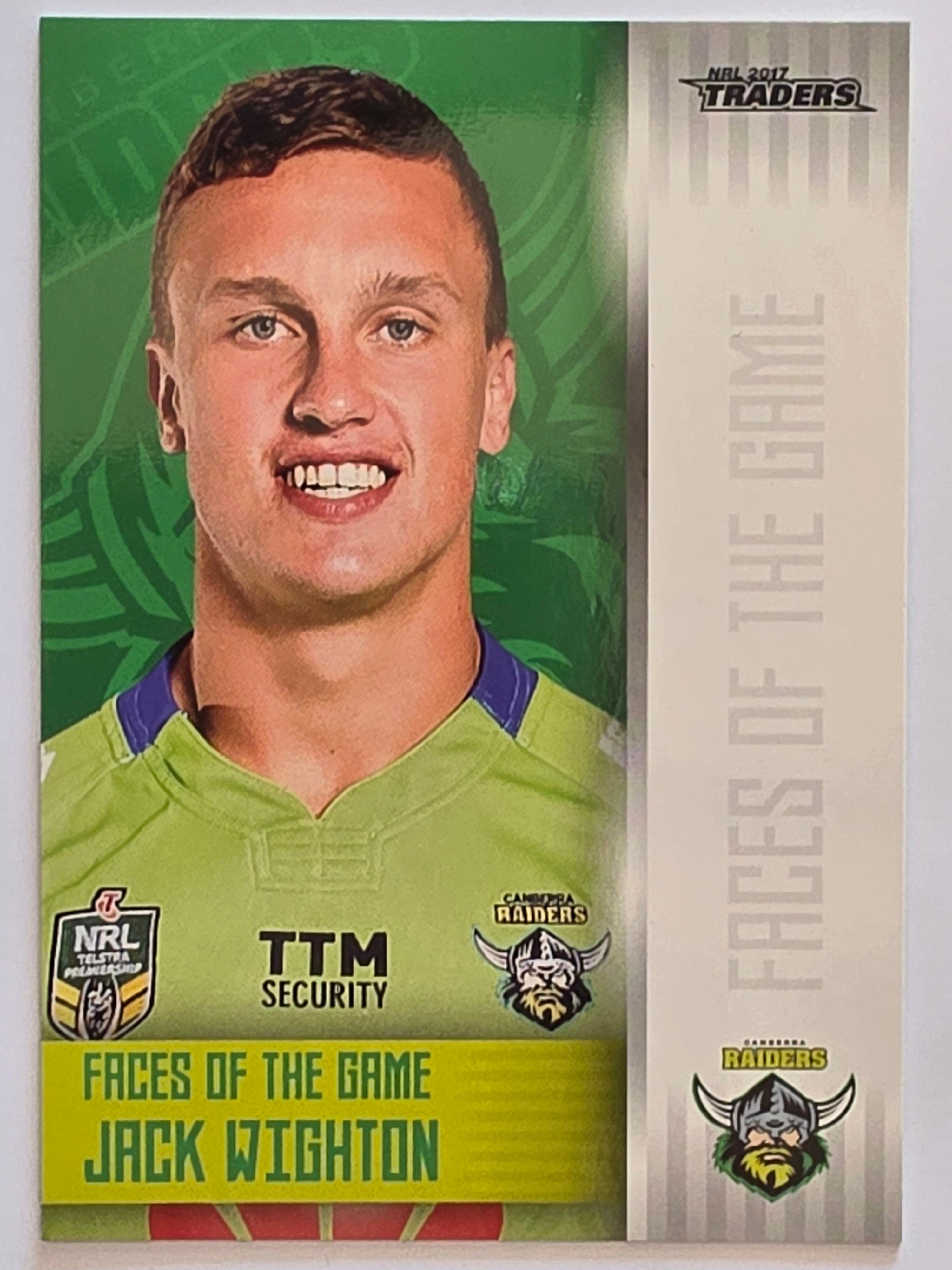 NRL 2017 Traders | Faces of the Game #FG6 | Jack Wighton | Canberra Raiders