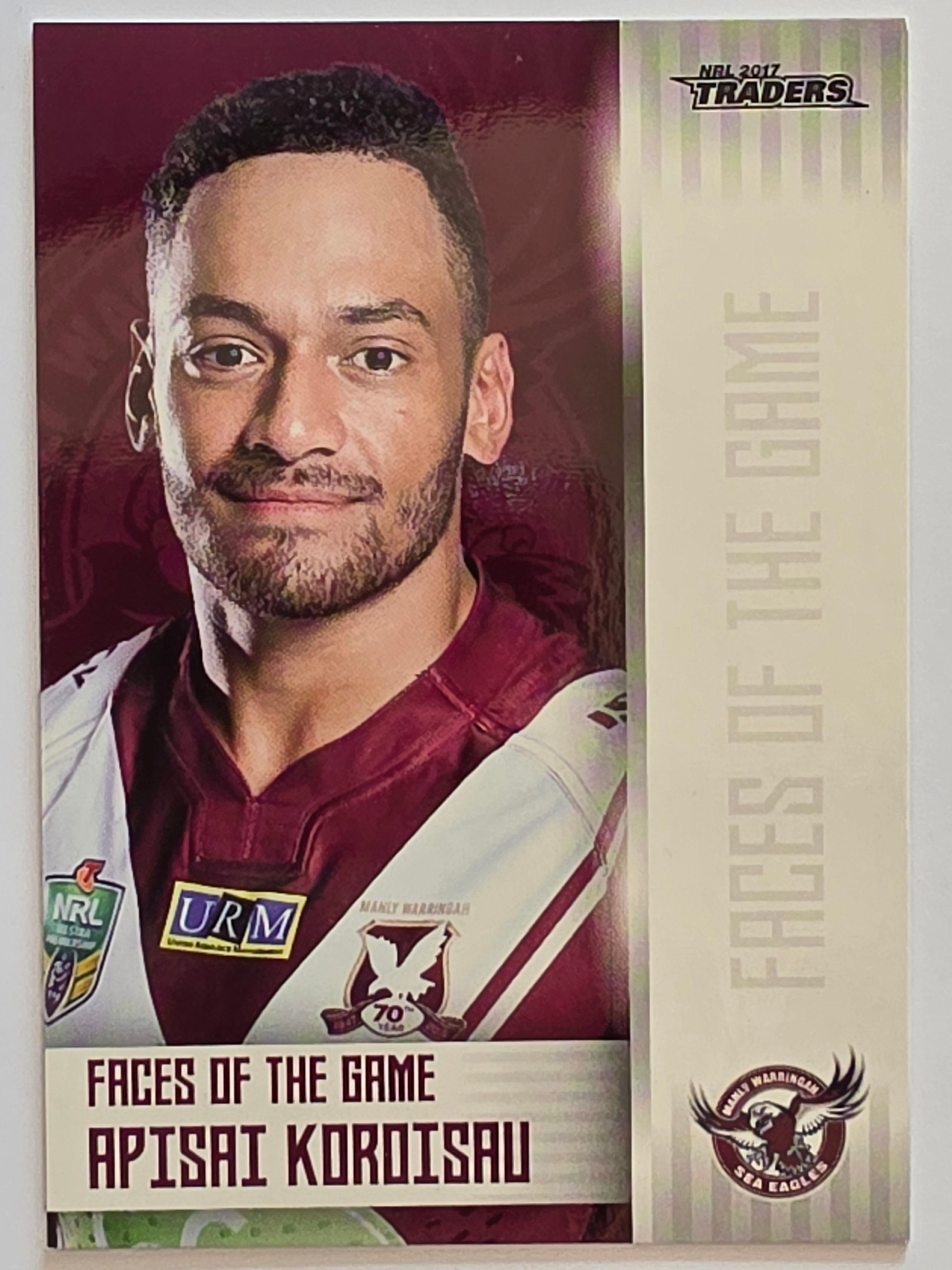 NRL 2017 Traders | Faces of the Game #FG17 | Apisai Koroisau | Manly Warringah Sea Eagles
