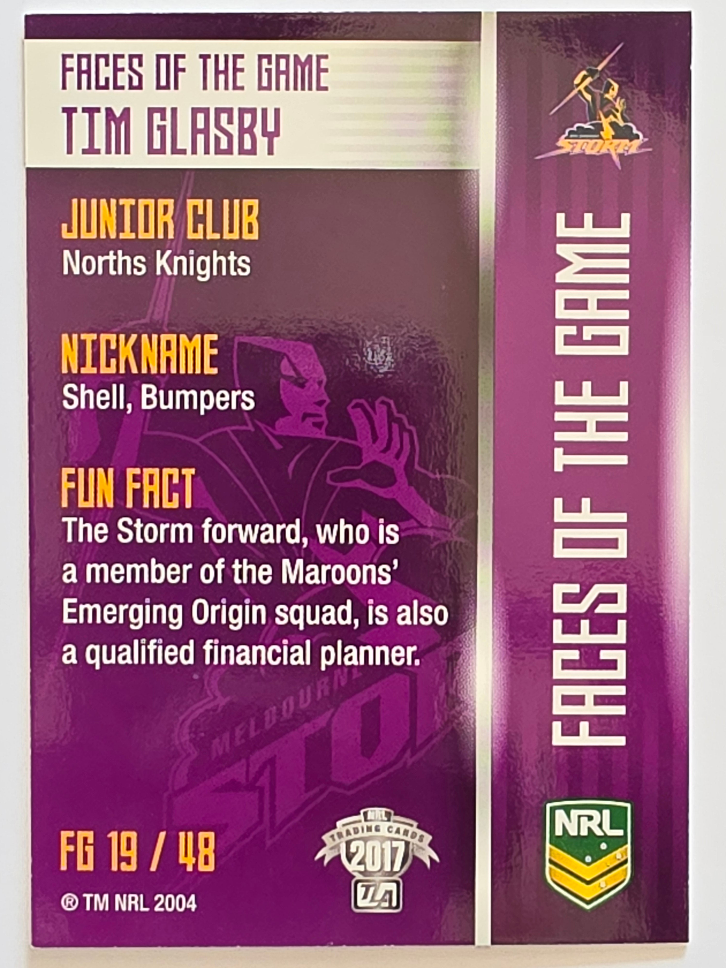 NRL 2017 Traders | Faces of the Game #FG19 | Tim Glasby | Melbourne Storm