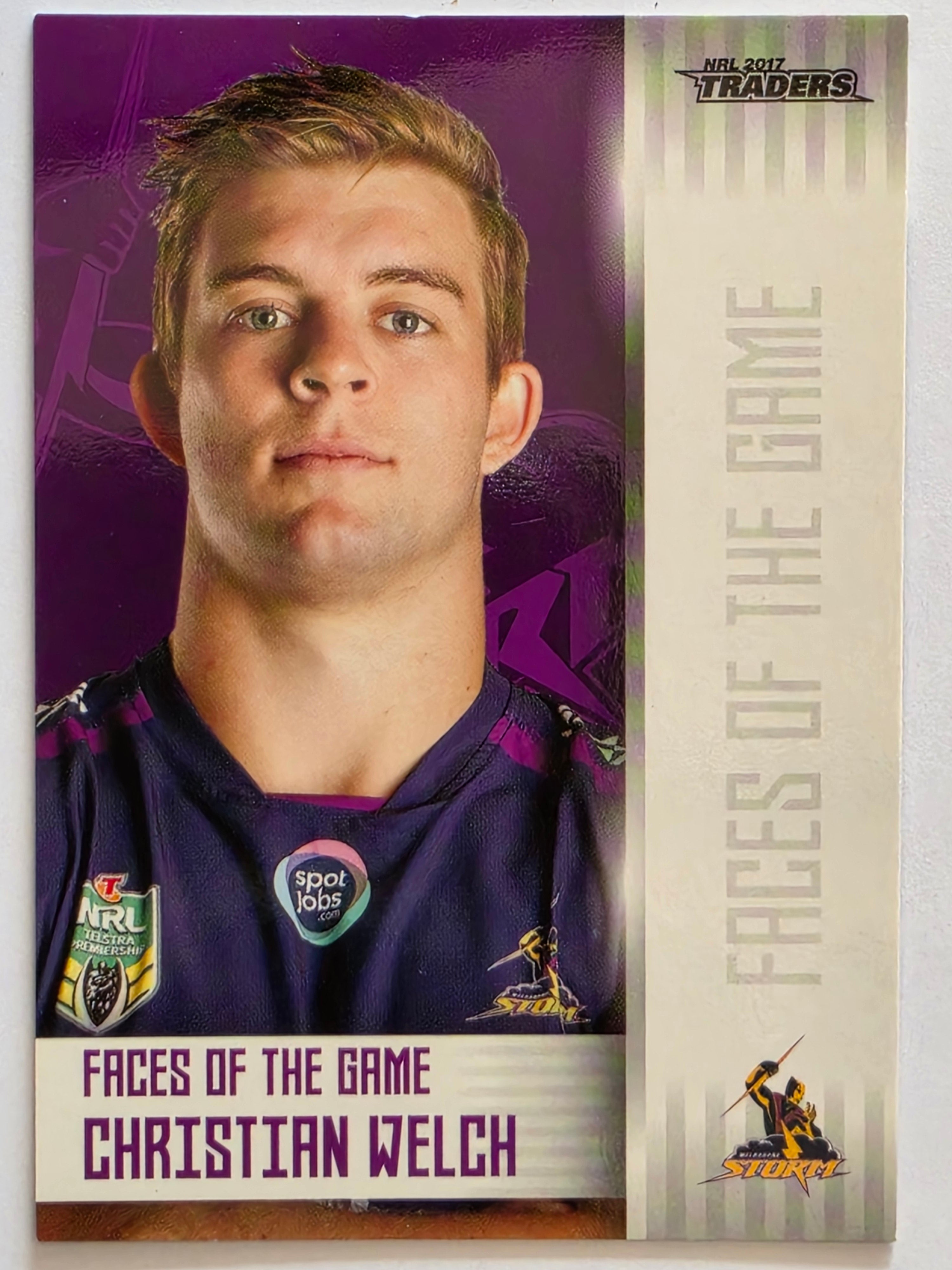 NRL 2017 Traders | Faces of the Game #FG21 | Christian Welch | Melbourne Storm