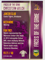 NRL 2017 Traders | Faces of the Game #FG21 | Christian Welch | Melbourne Storm