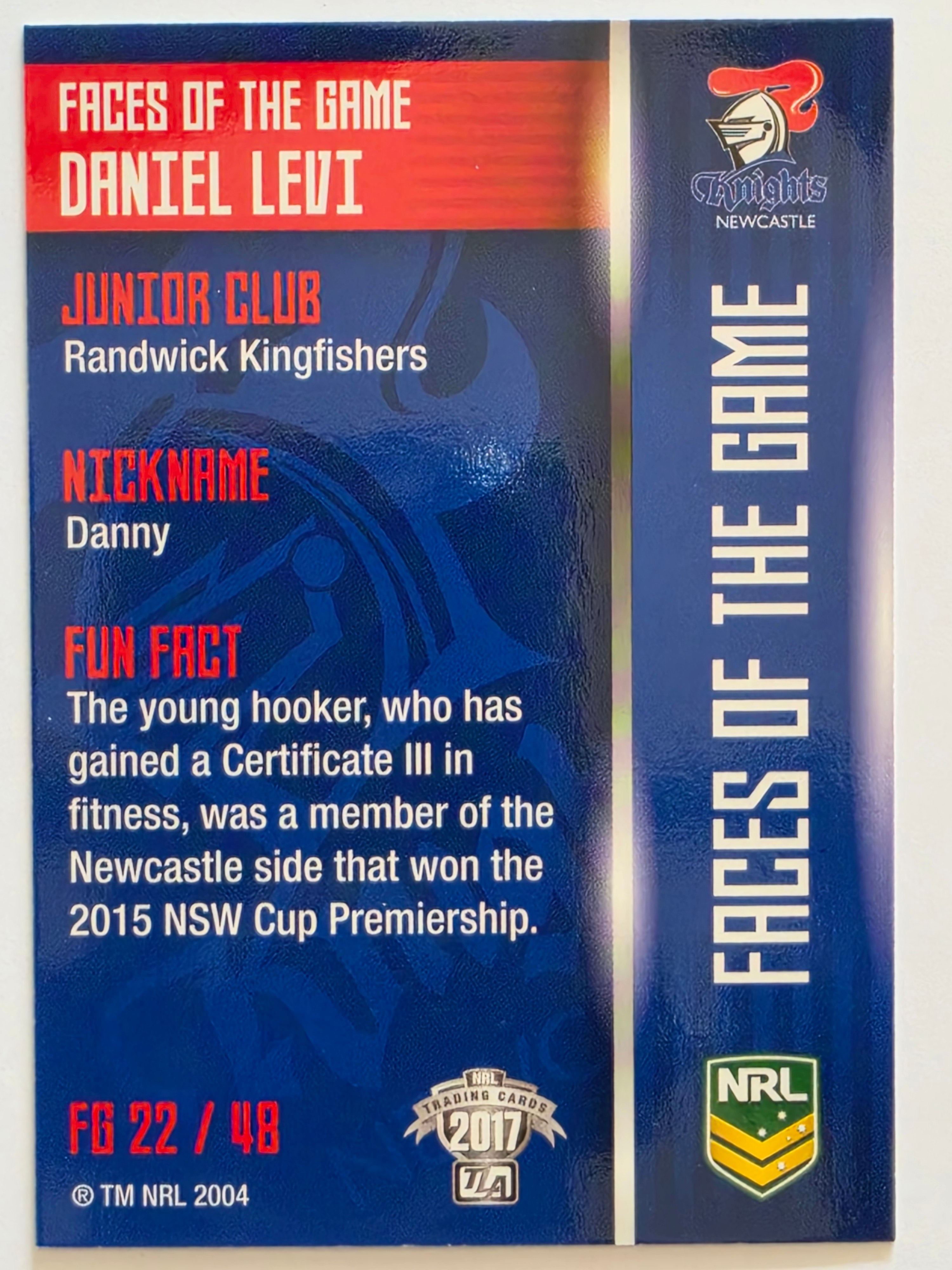 NRL 2017 Traders | Faces of the Game #FG22 | Daniel Levi | Newcastle Knights