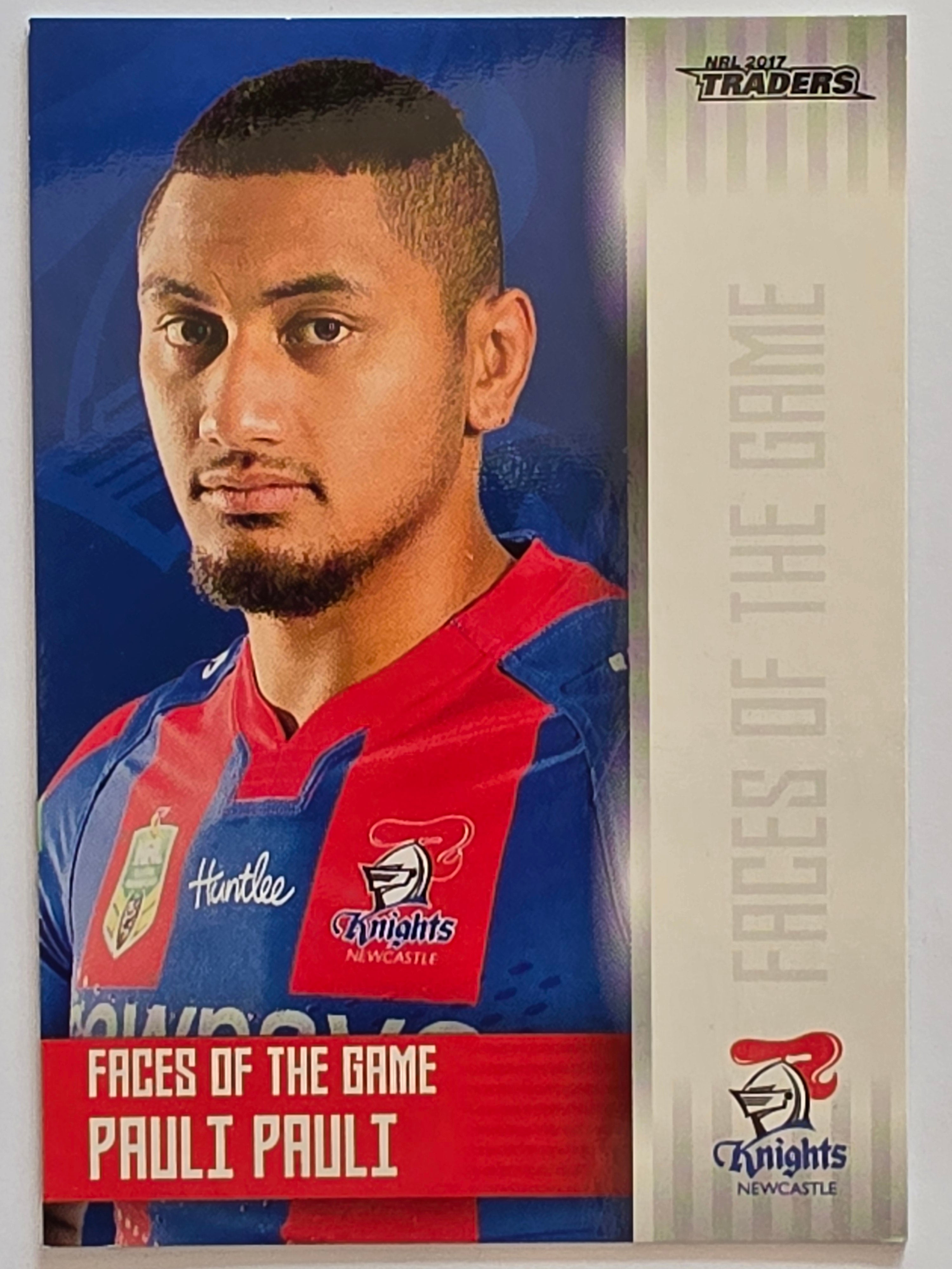 NRL 2017 Traders | Faces of the Game #FG23 | Pauli Pauli | Newcastle Knights