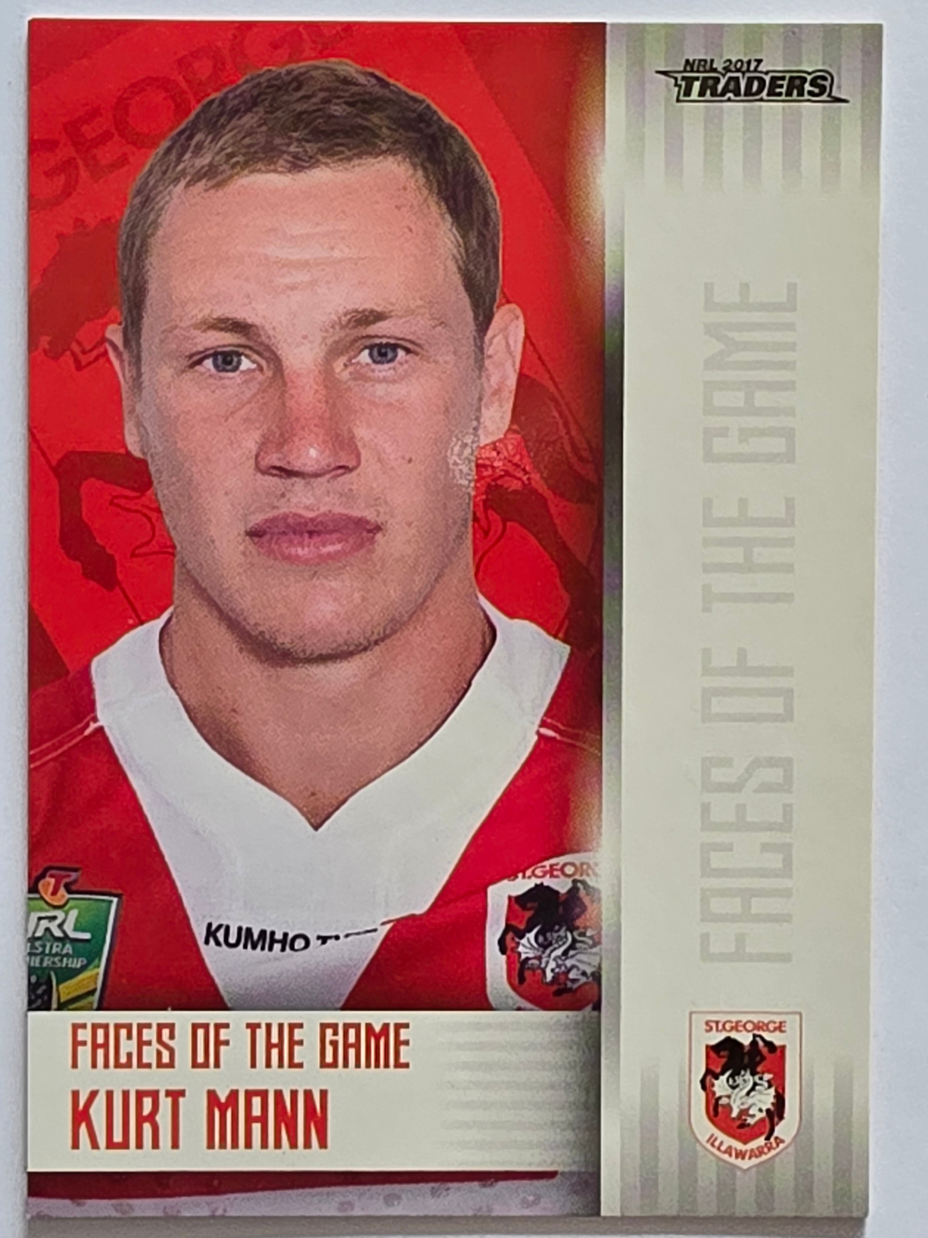 NRL 2017 Traders | Faces of the Game #FG37 | Kurt Mann | St. George Illawarra Dragons