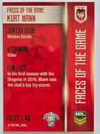 NRL 2017 Traders | Faces of the Game #FG37 | Kurt Mann | St. George Illawarra Dragons